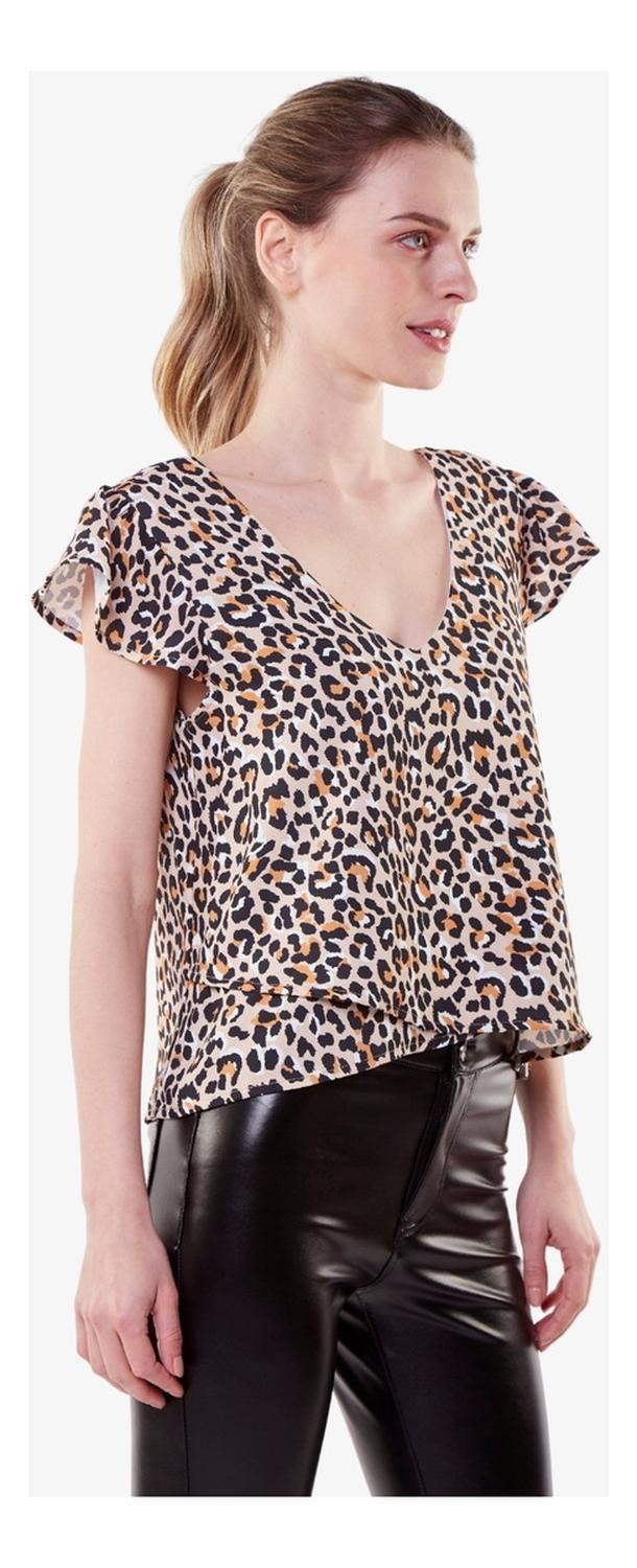 Polera Sara Manga Corta Animal Print-3