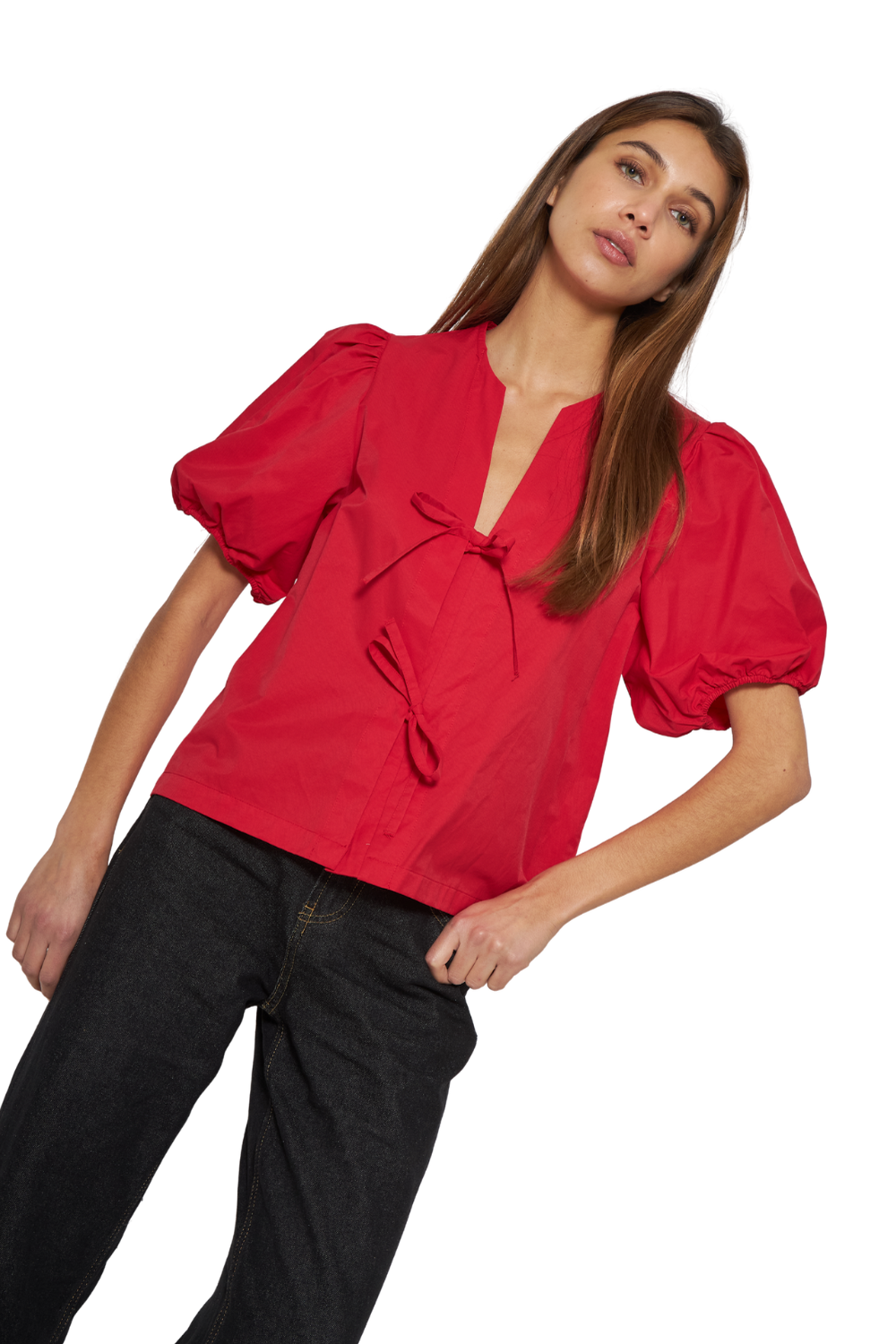 Blusa Cami roja Jacinta Tienda-2