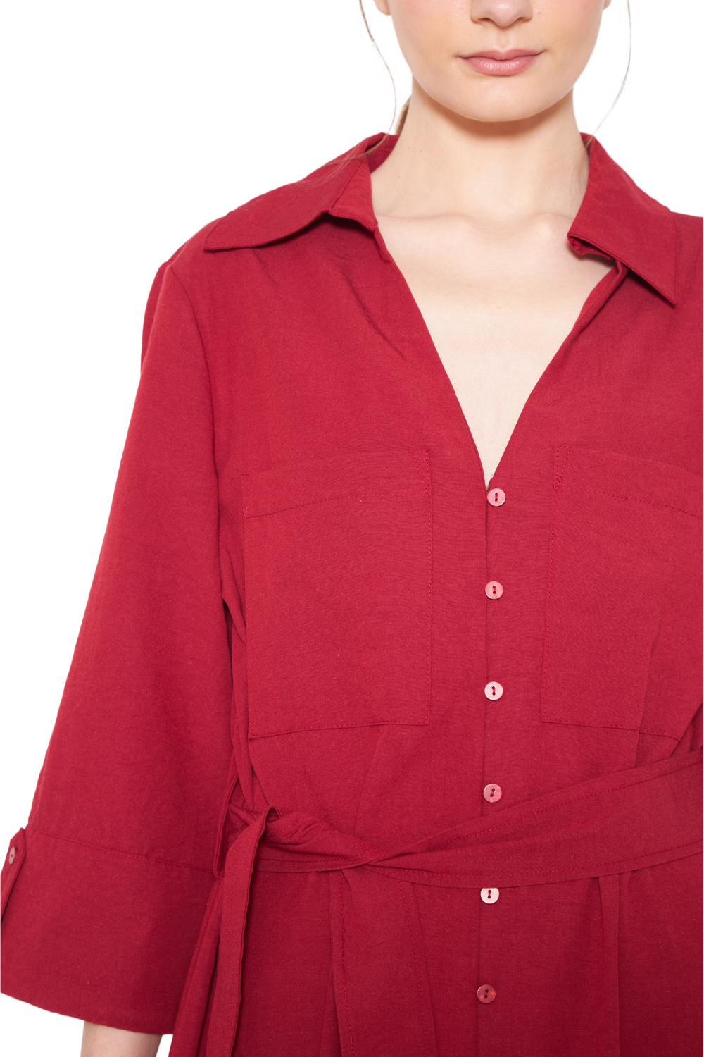 Vestido Amalia rojo Jacinta Tienda-5