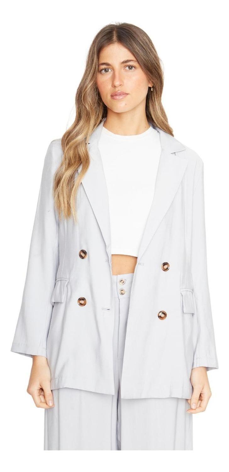 Blazer Laura Ii Gris Jacinta Tienda-0