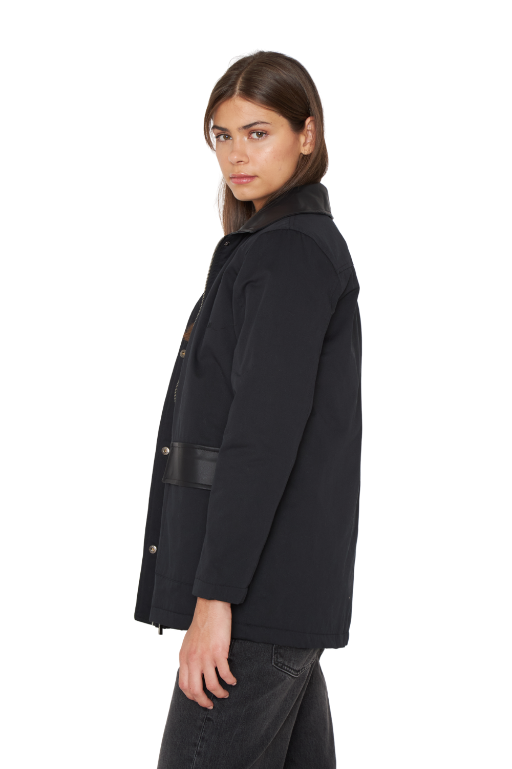 Chaqueta Porter negra Jacinta Tienda-2