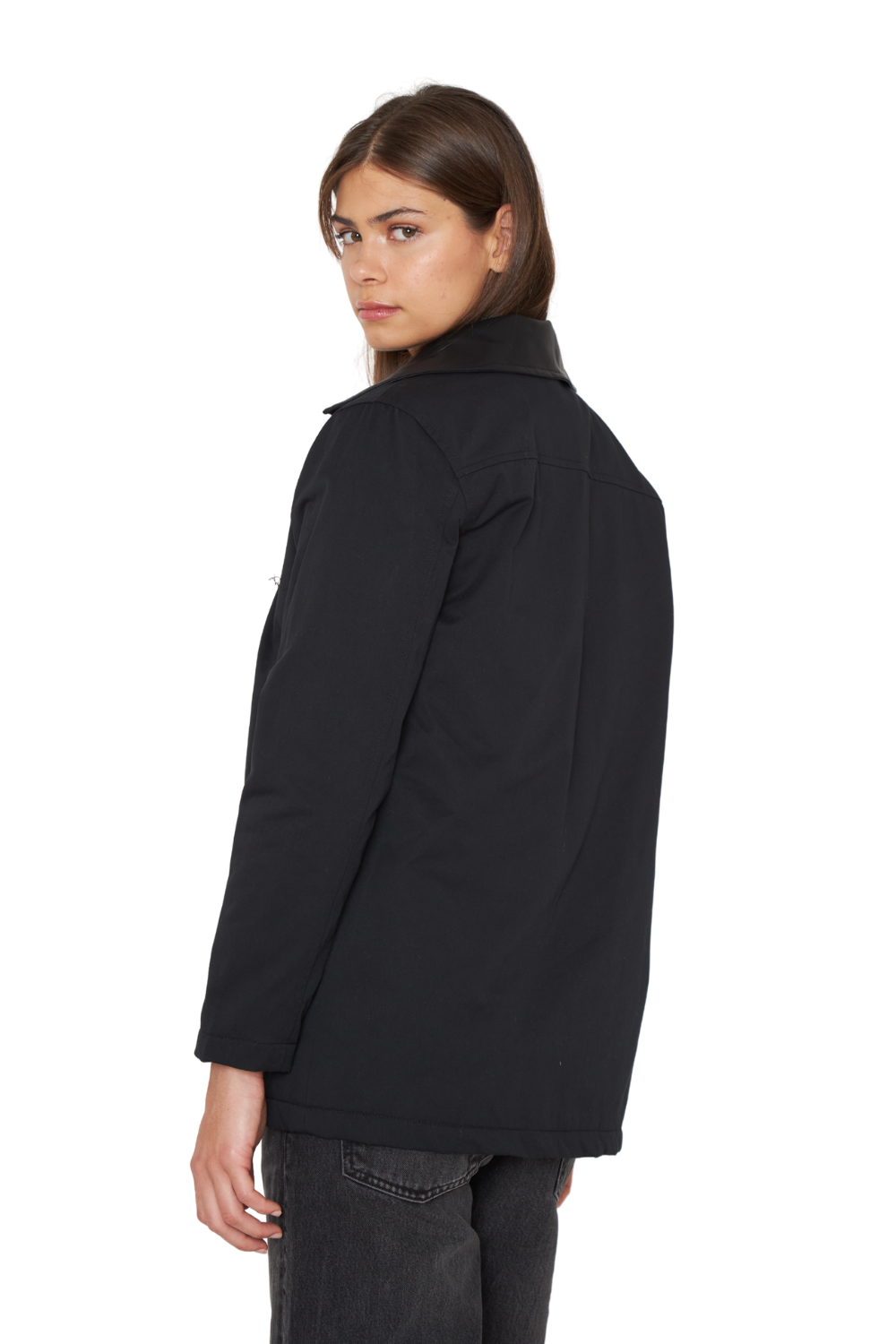 Chaqueta Porter negra Jacinta Tienda-3