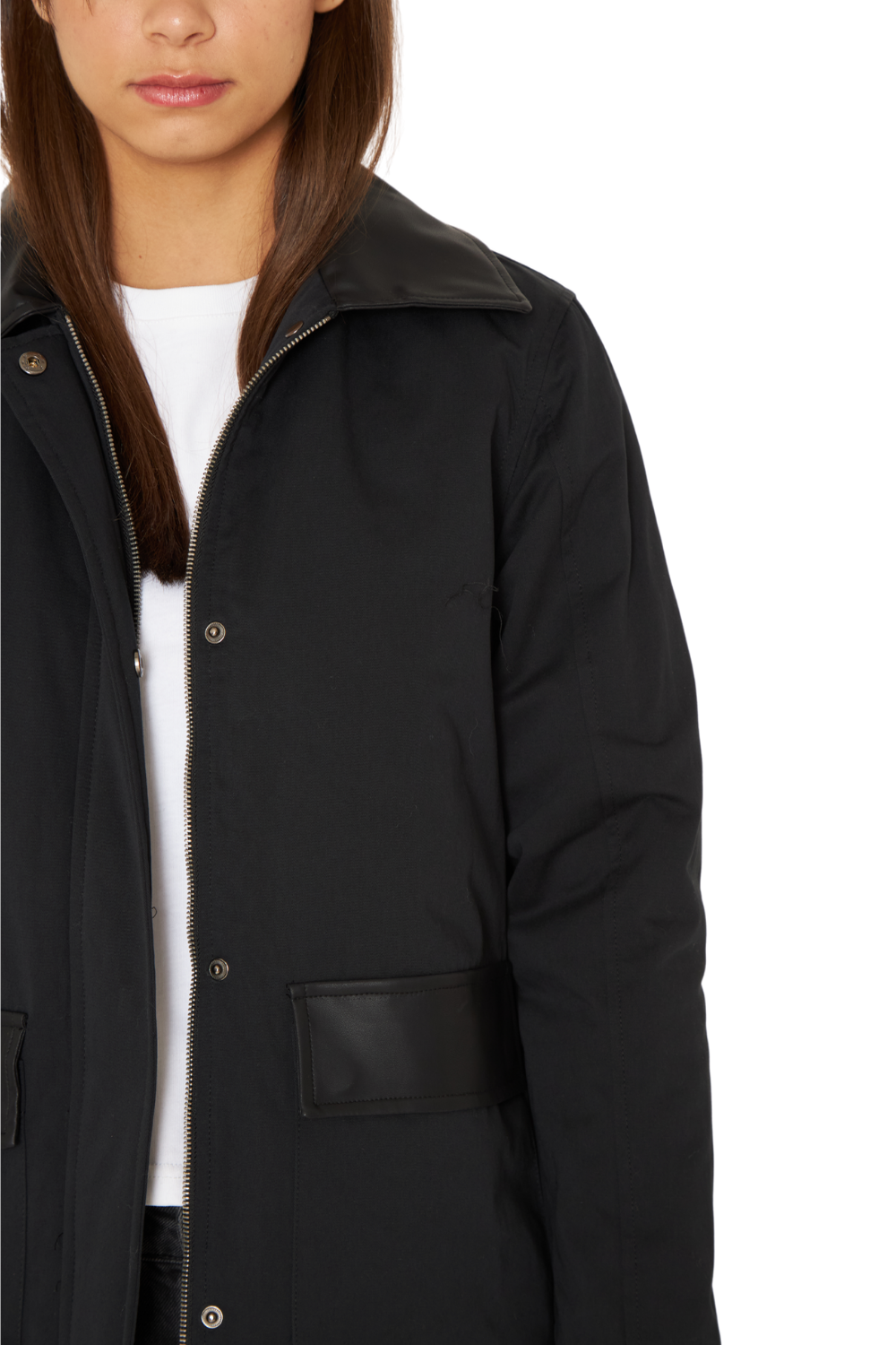 Chaqueta Porter negra Jacinta Tienda-5