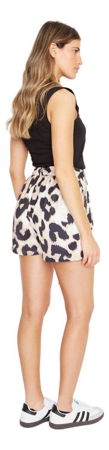 Short Greta Con Lazo Iii Animal Print Jacinta Tienda-2