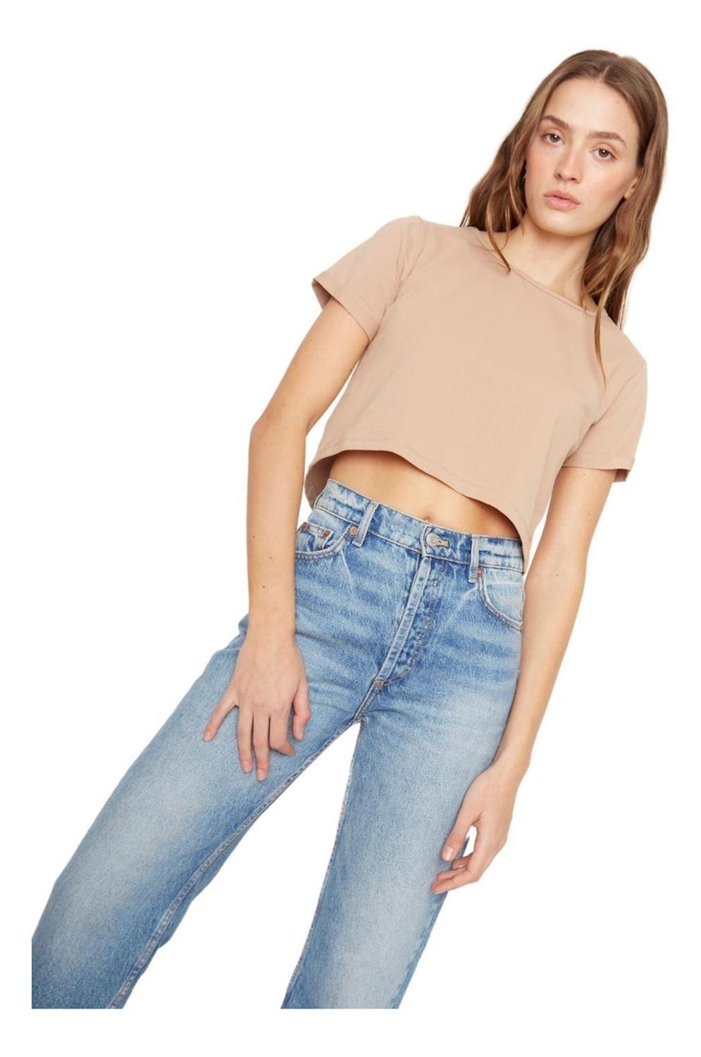 Polera Gracia Manga Corta Iii Crudo Jacinta Tienda-1