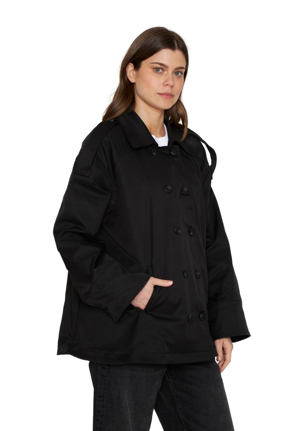 Trench Coat Cloe negro Jacinta Tienda-3