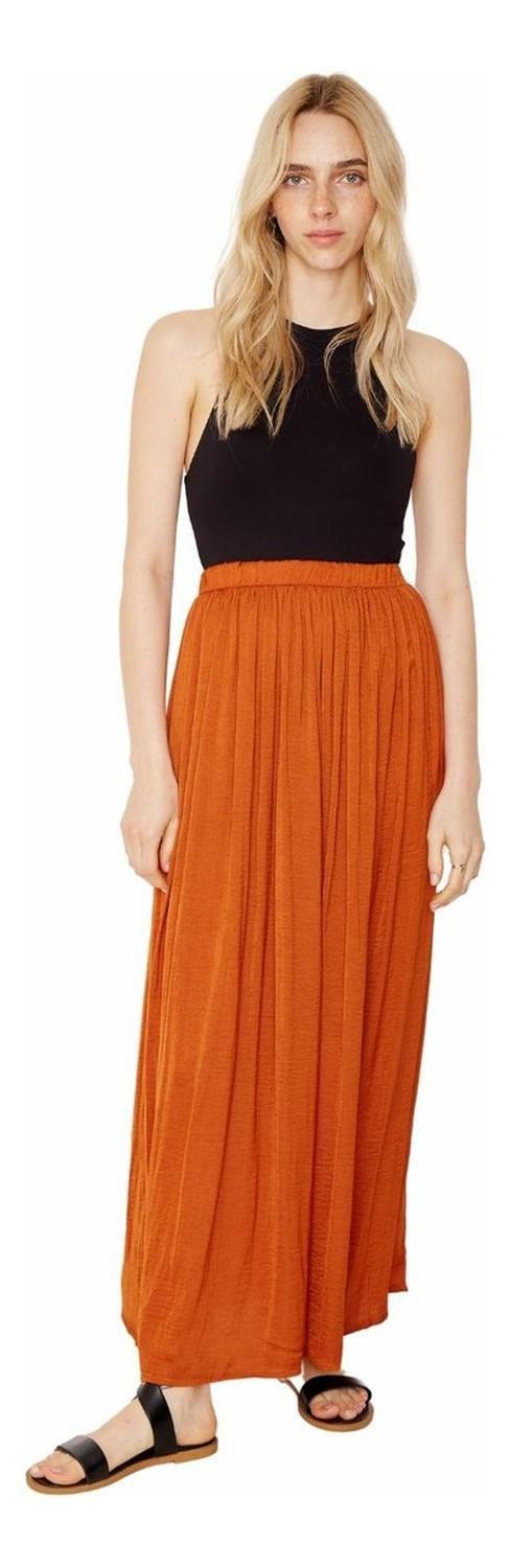 Falda Elisa Terracota Jacinta Tienda-1