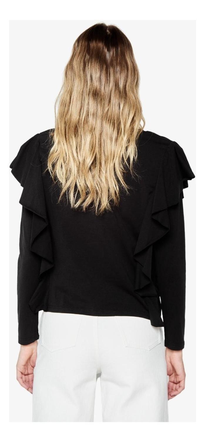 Polera Juanita Manga Larga Negra-3