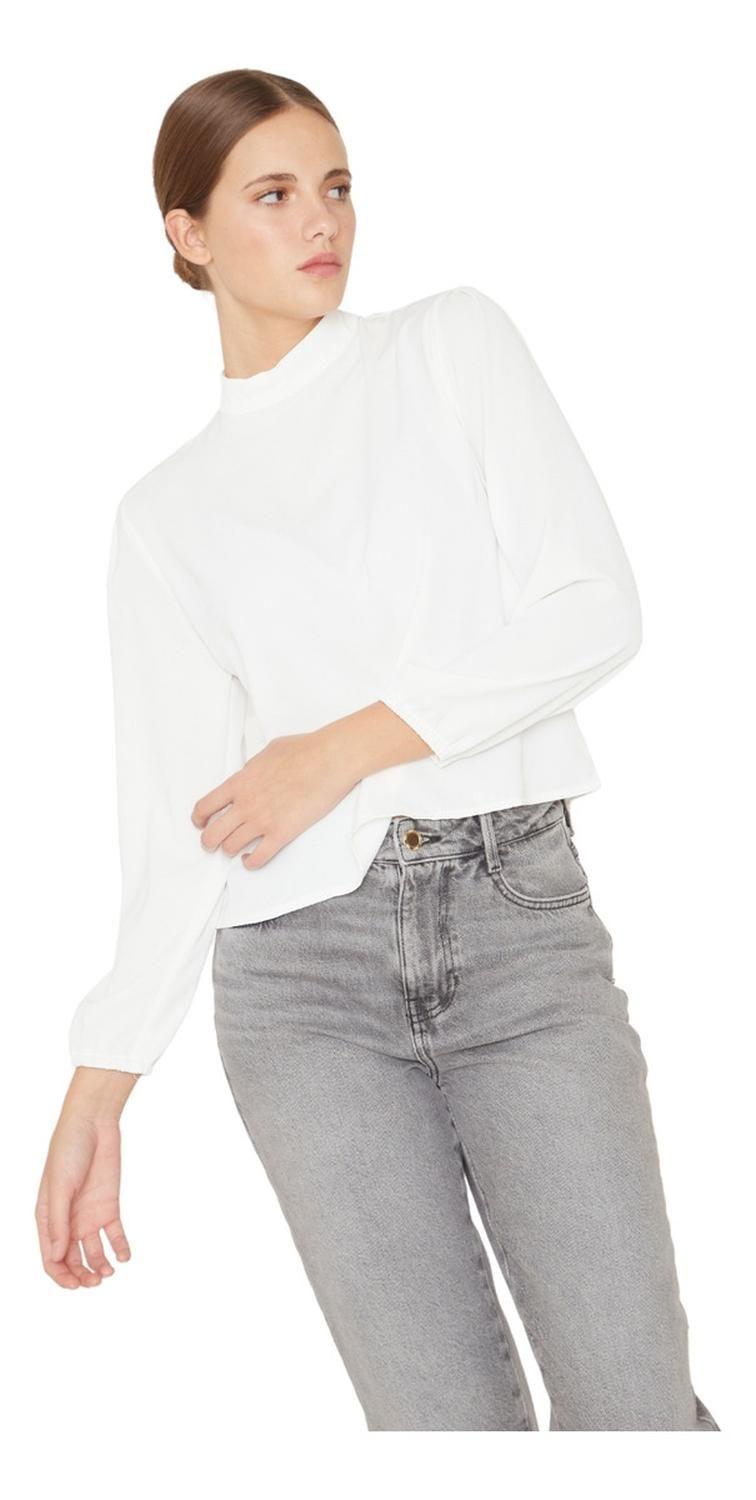 Blusa Paula Ii Blanca Jacinta Tienda-3
