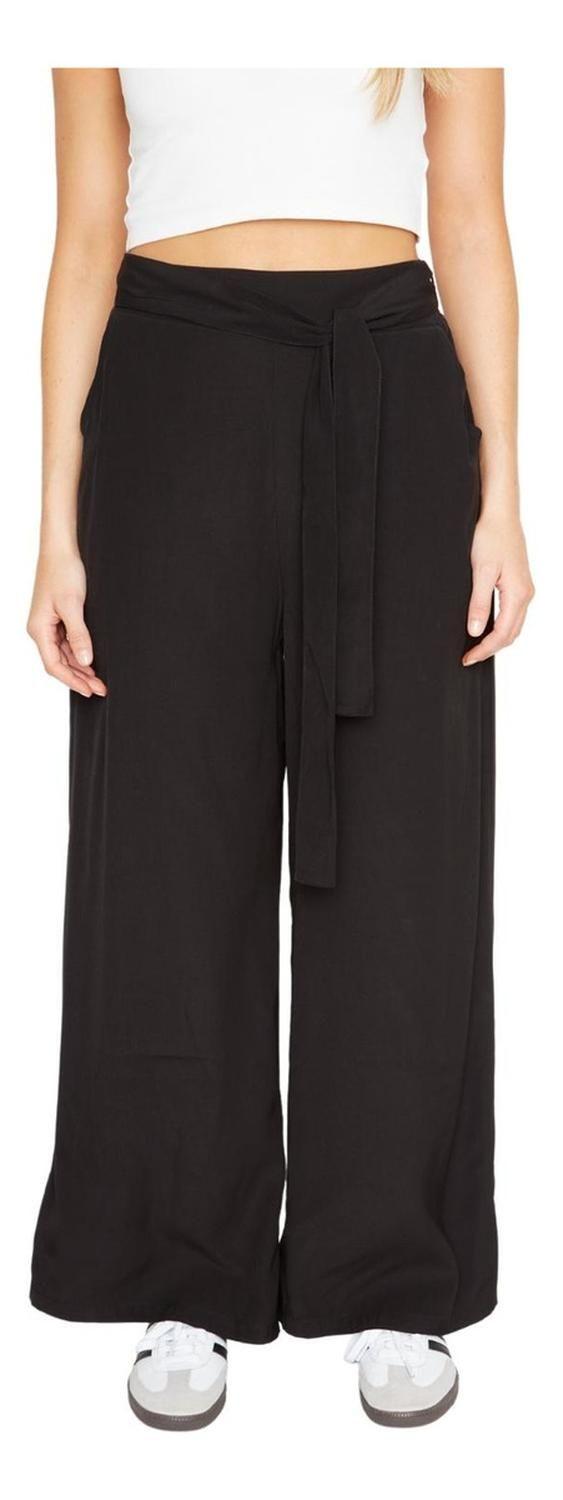 Pantalón Greta Largo Iii Negro Jacinta Tienda-1