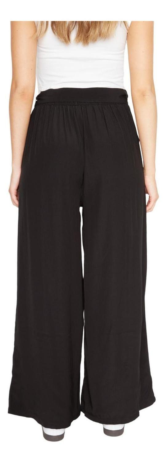 Pantalón Greta Largo Iii Negro Jacinta Tienda-3