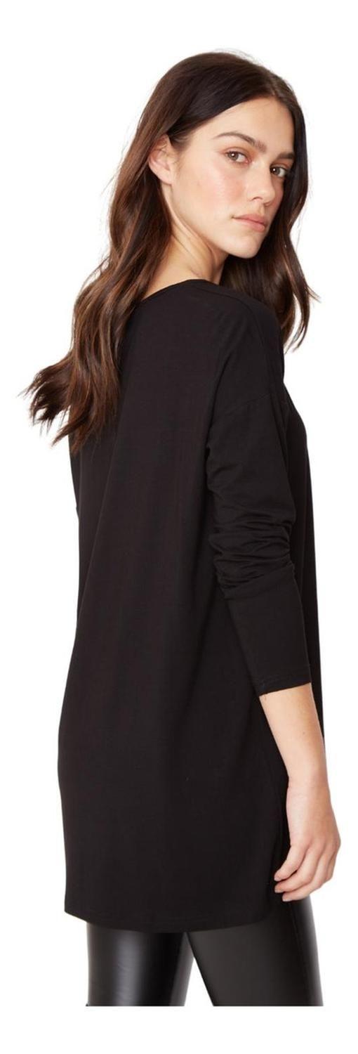 Polera Alana En V Negra Jacinta Tienda-2