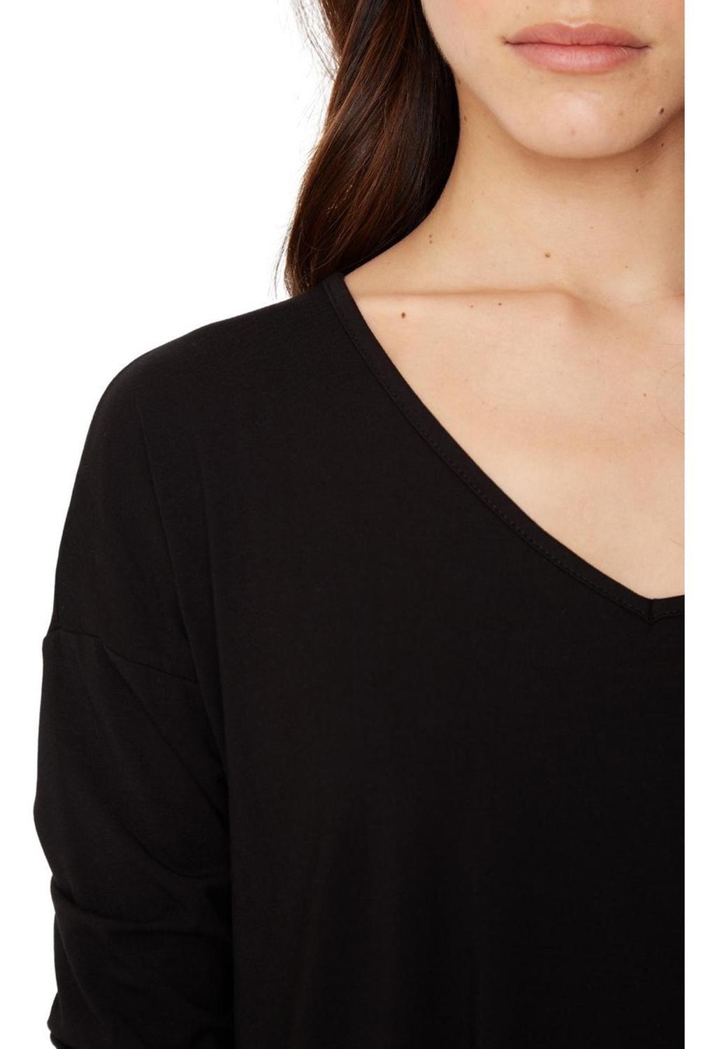 Polera Alana En V Negra Jacinta Tienda-4