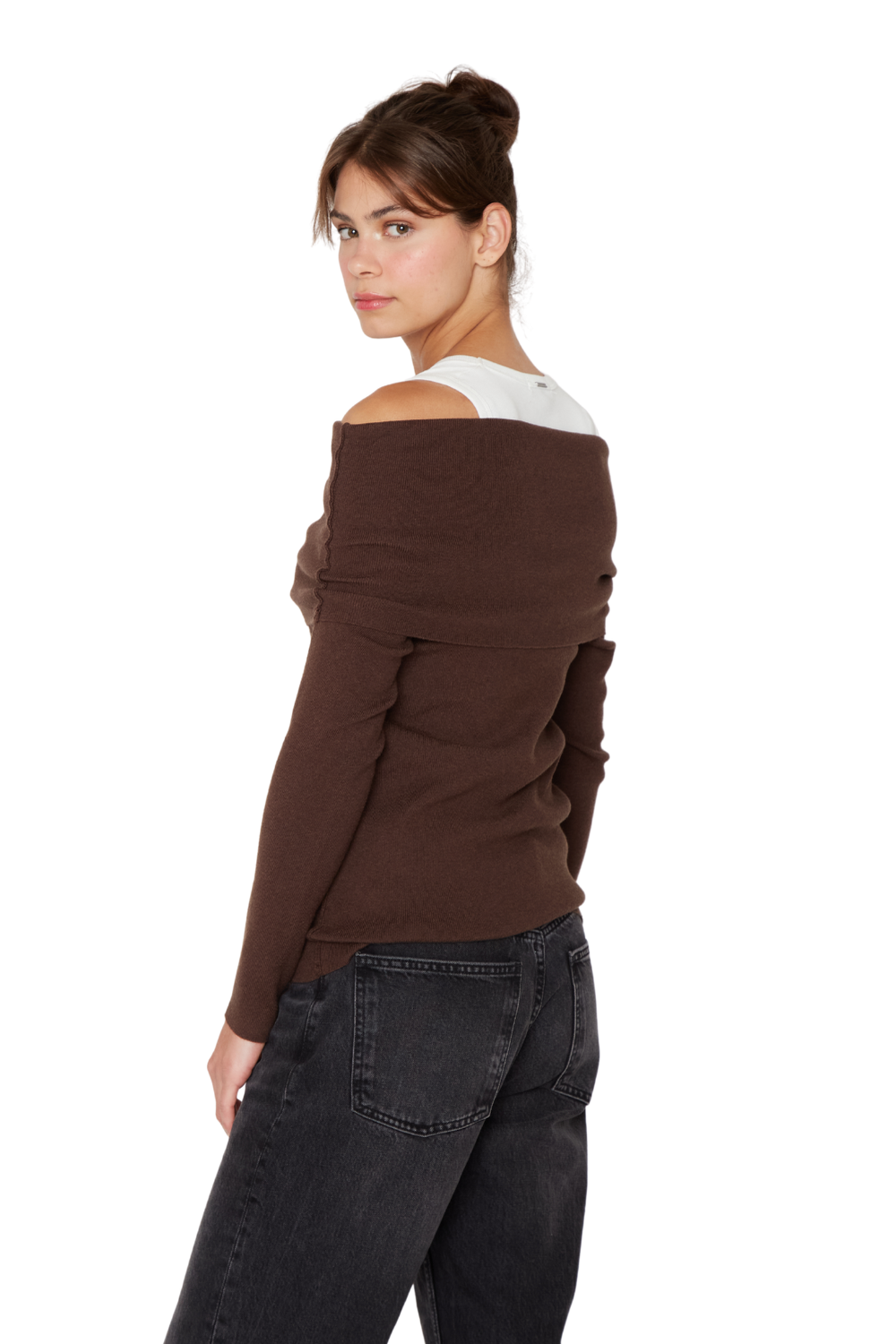 Chaleco Shoulder café Jacinta Tienda-4