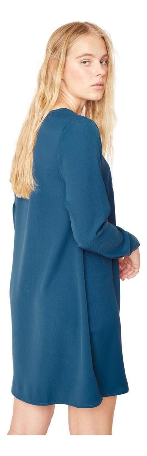 Vestido Ana Ii Petróleo Jacinta Tienda-2