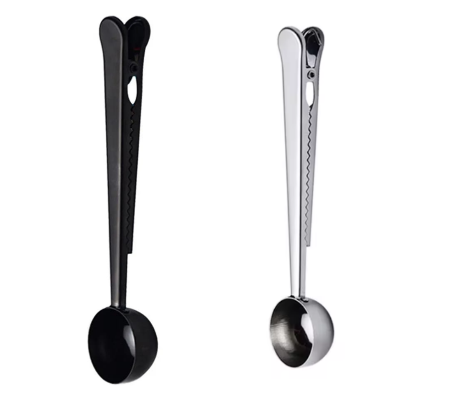 Cuchara Con Pinza De Sellado Para Café Acero Inoxidable-7