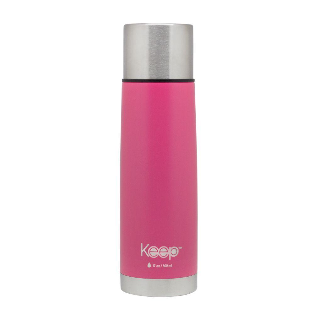 Termo Bala 0.5L Rubber Keep Rosado-1