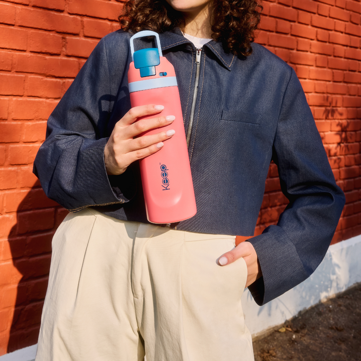 Botella Insulada Flask 720ml Keep Coral-4