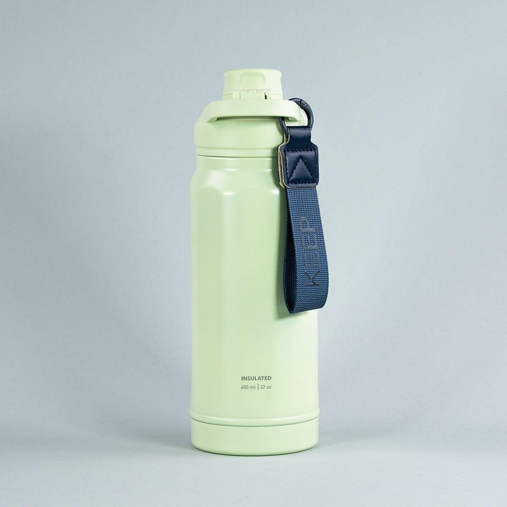 Botella Insulada Strap 650ml Keep Pistacho-3