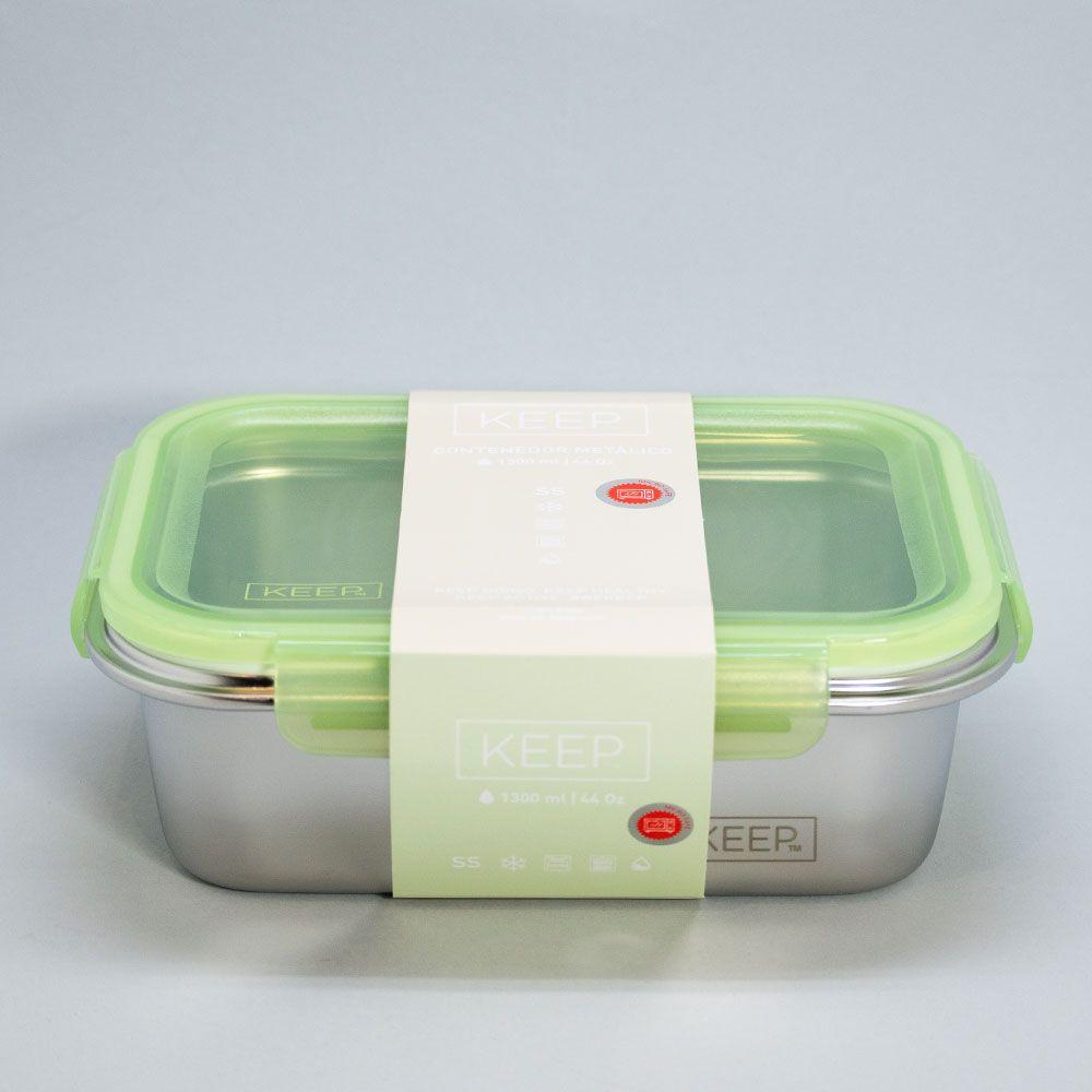 Hermetico Metalico 1300ml Keep Pistacho-2