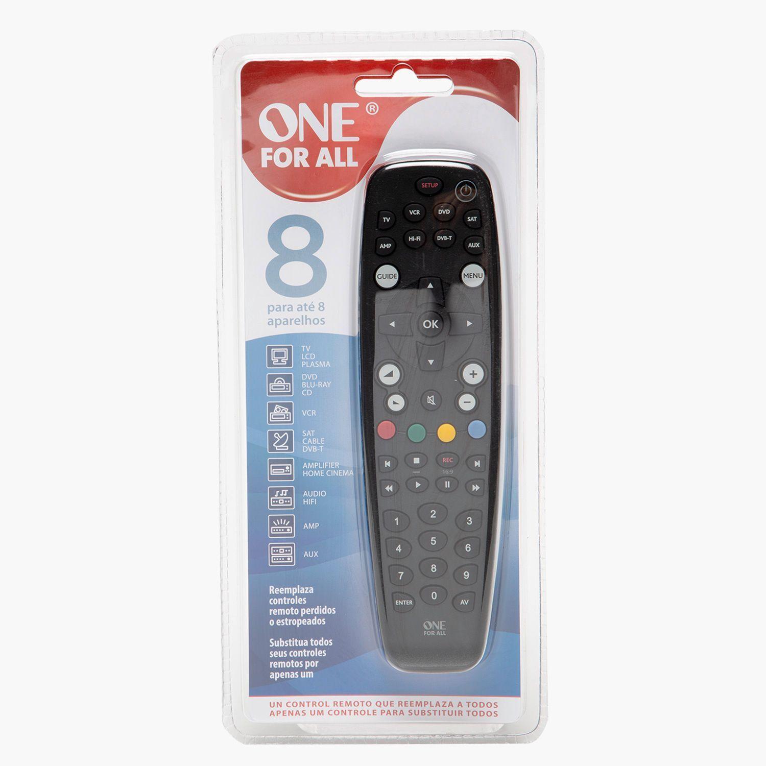 Control Remoto Universal  8 en 1 URC2781-3