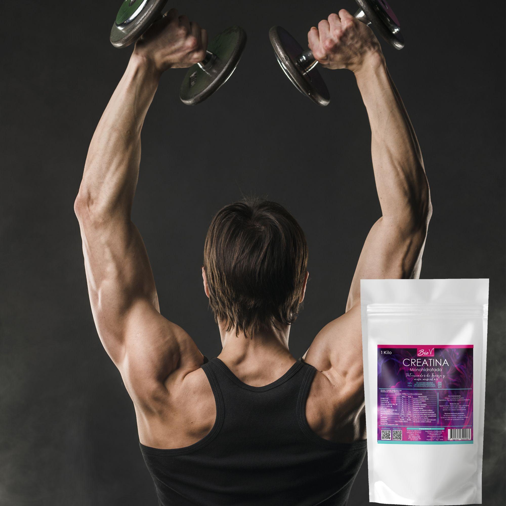 Creatina Monohidratada 1kg – Polvo Puro BioV Suplemento Deportivo y Energía Muscular-5