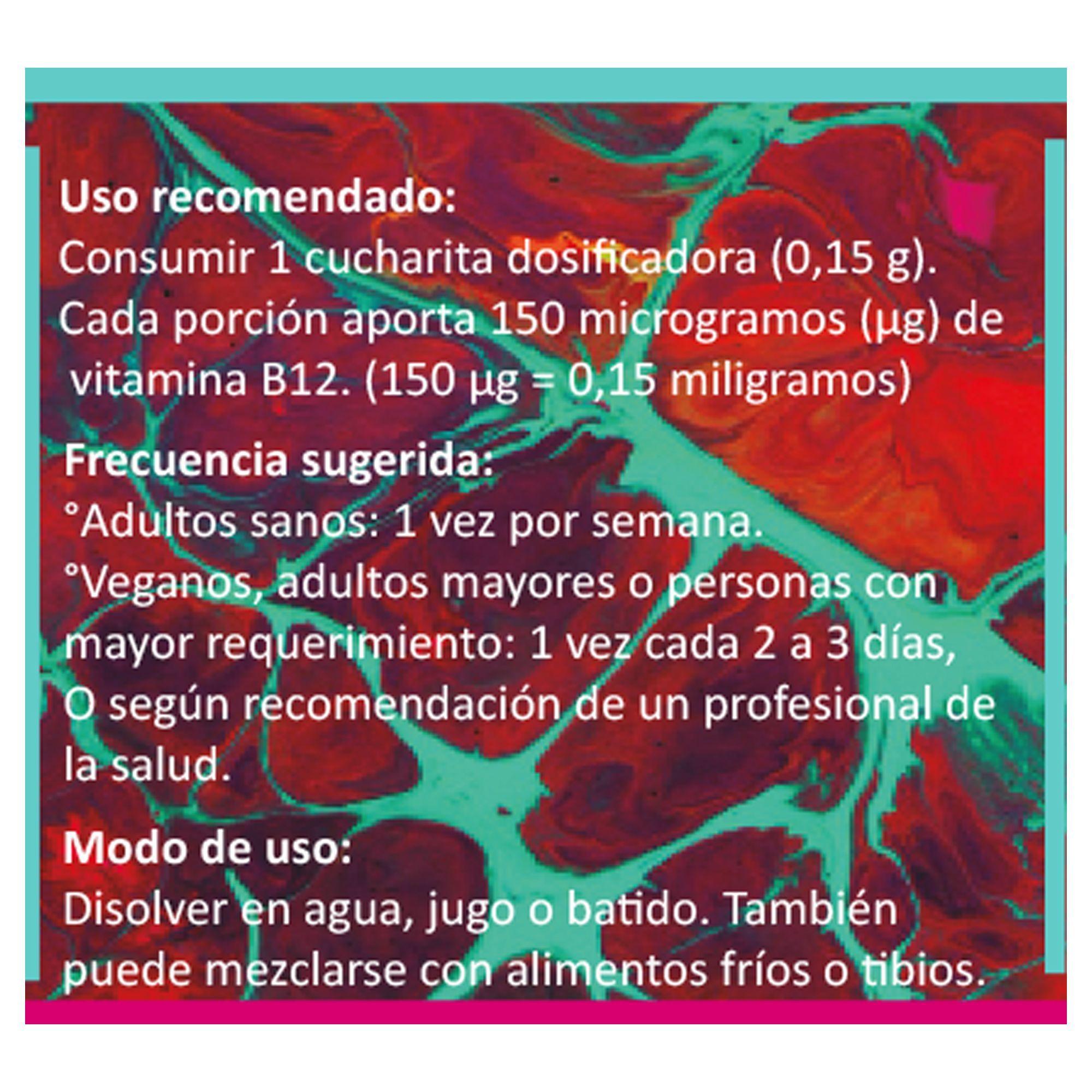 Vitamina B12 BioV Cianocobalamina Pura en Polvo Pack 2x50g (100g Total) – Alta Potencia-2