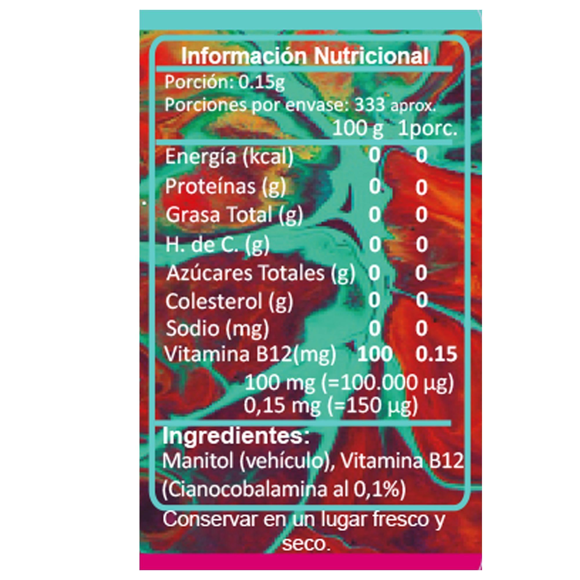 Vitamina B12 BioV Cianocobalamina Pura en Polvo Pack 2x50g (100g Total) – Alta Potencia-4