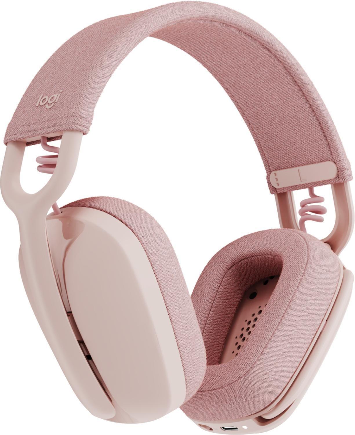 Audífonos Logitech Zone Vibe 100 Bluetooth Rosa-1