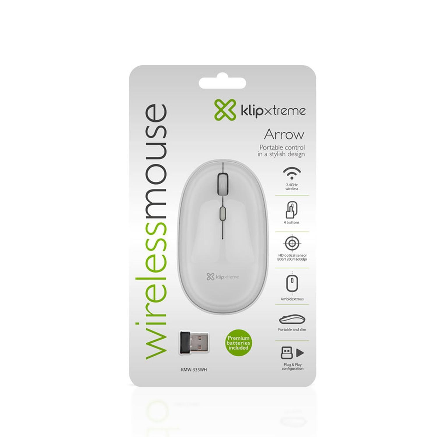Mouse Arrow Ambidiestro RF inalámbrico Óptico-4
