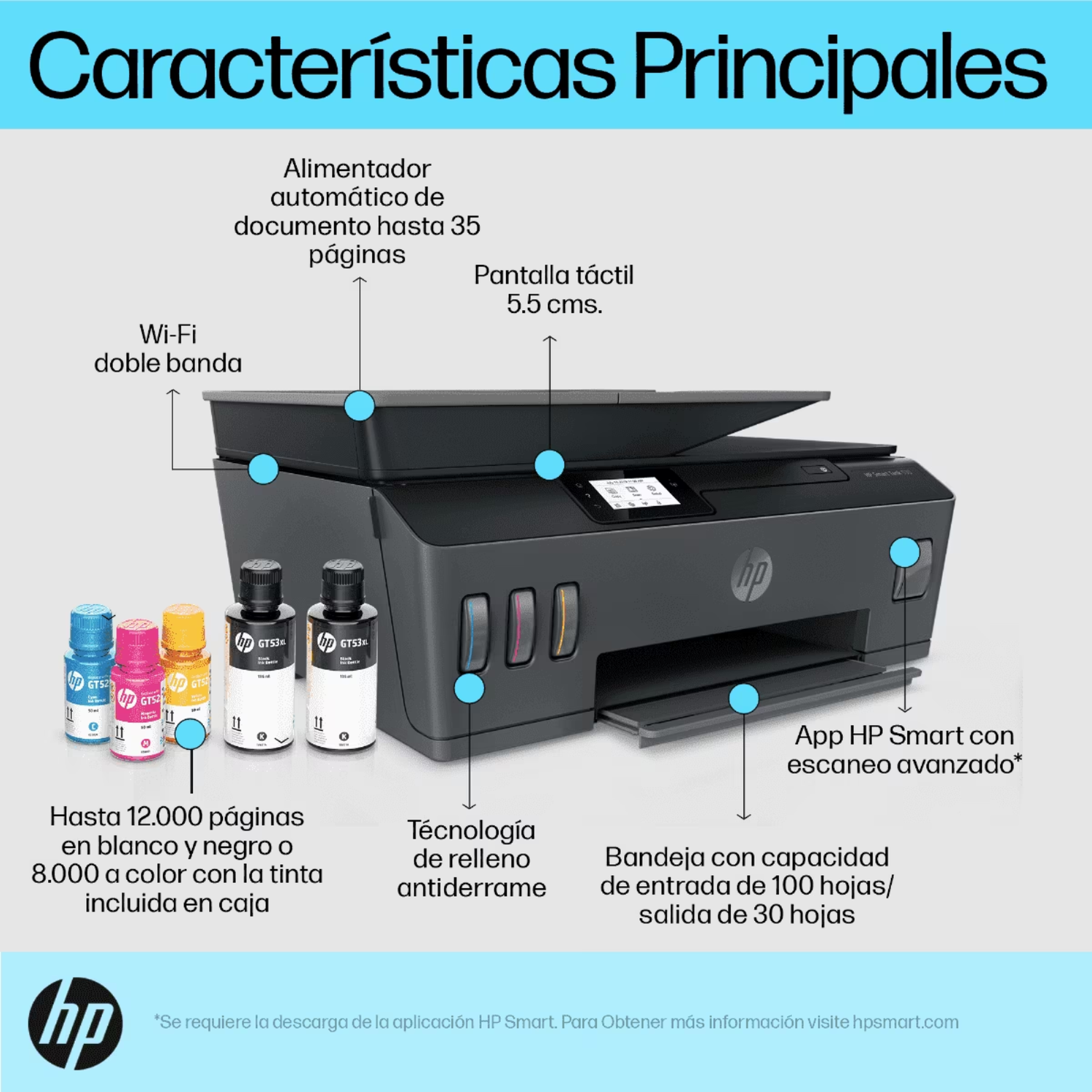 Impresora Multifuncional Smart Tank 530 Color WiFi-7