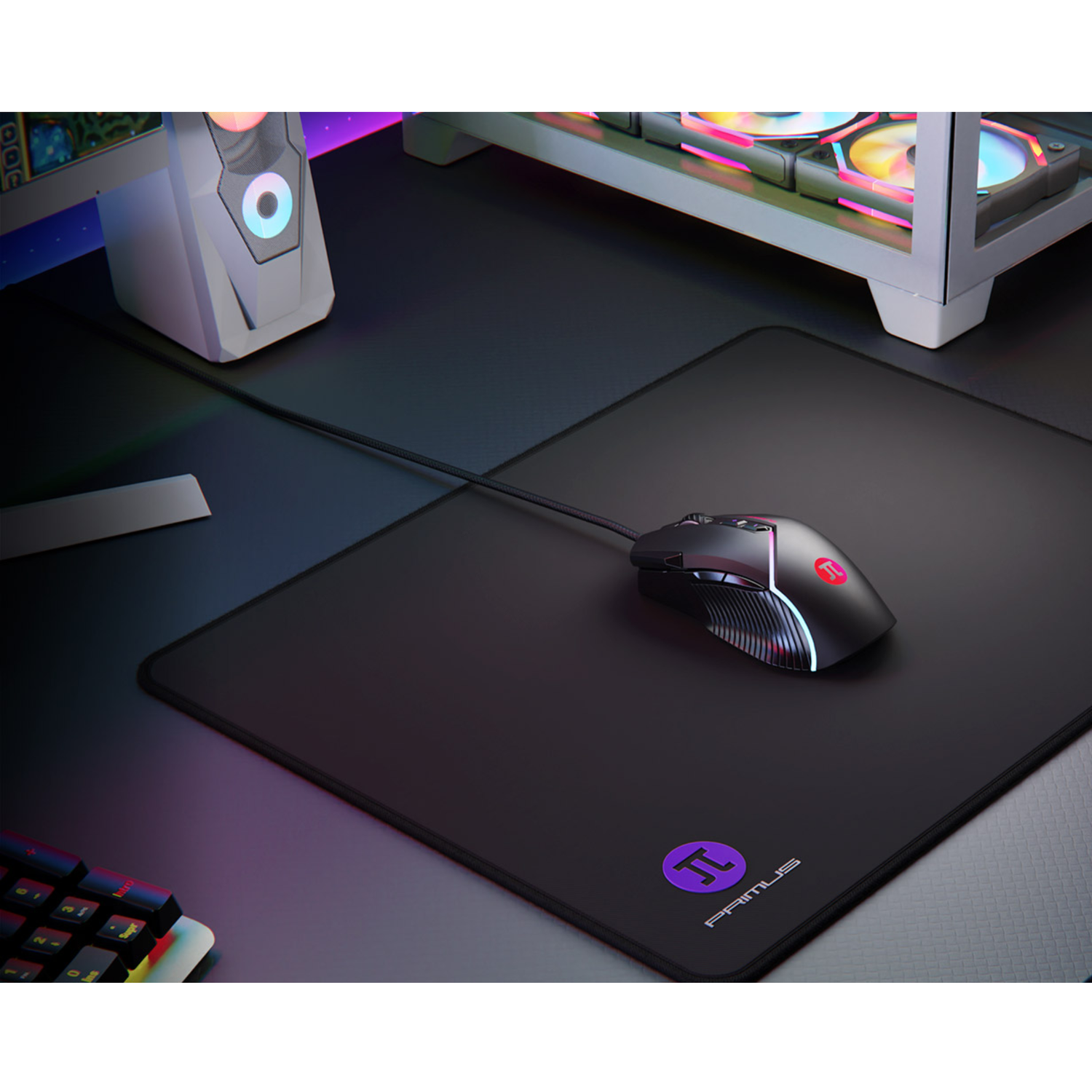 Mouse Gamer Gladius12800P 8 Botones RGB PMO-103 Negro-7