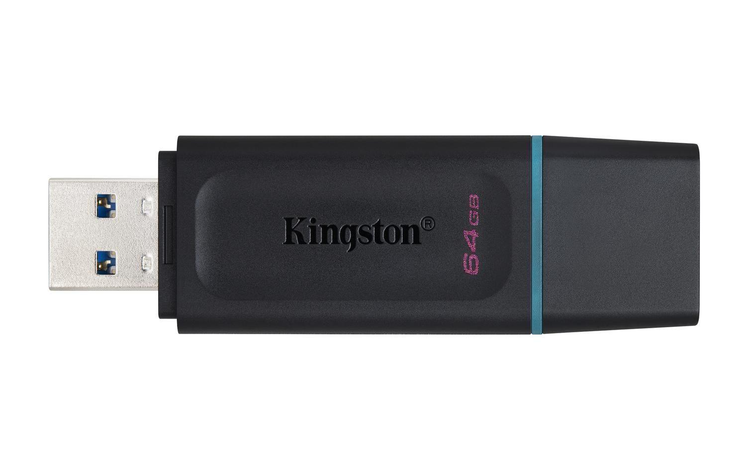 Pendrive DataTraveler Exodia USB 64 GB USB tipo A Negro y Turquesa-2