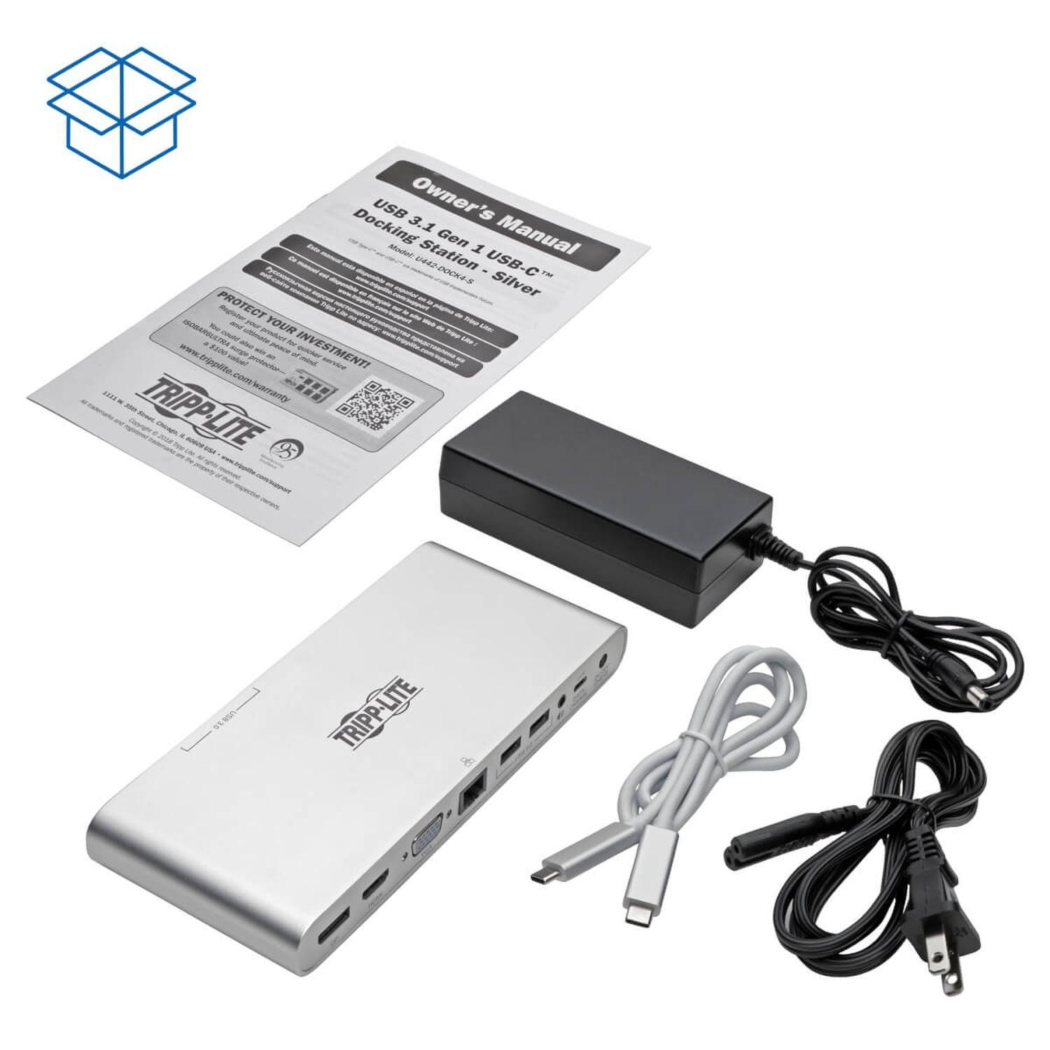 Docking Station Tripplite Ultra HD 4K DP HDMI VGA USB A/C-6