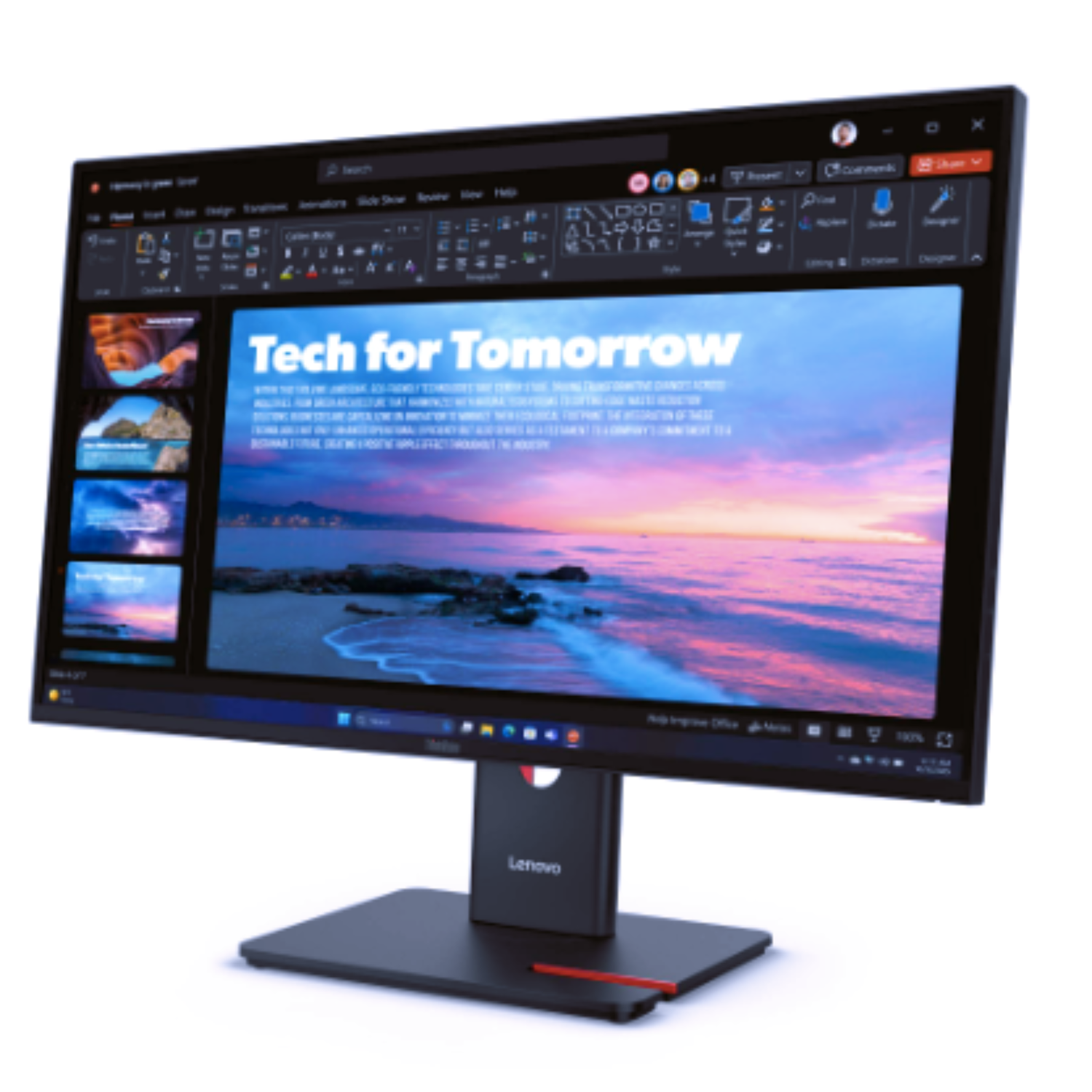 Monitor Lenovo T27QD-40 27" QHD IPS 120Hz USB-C 100W-1