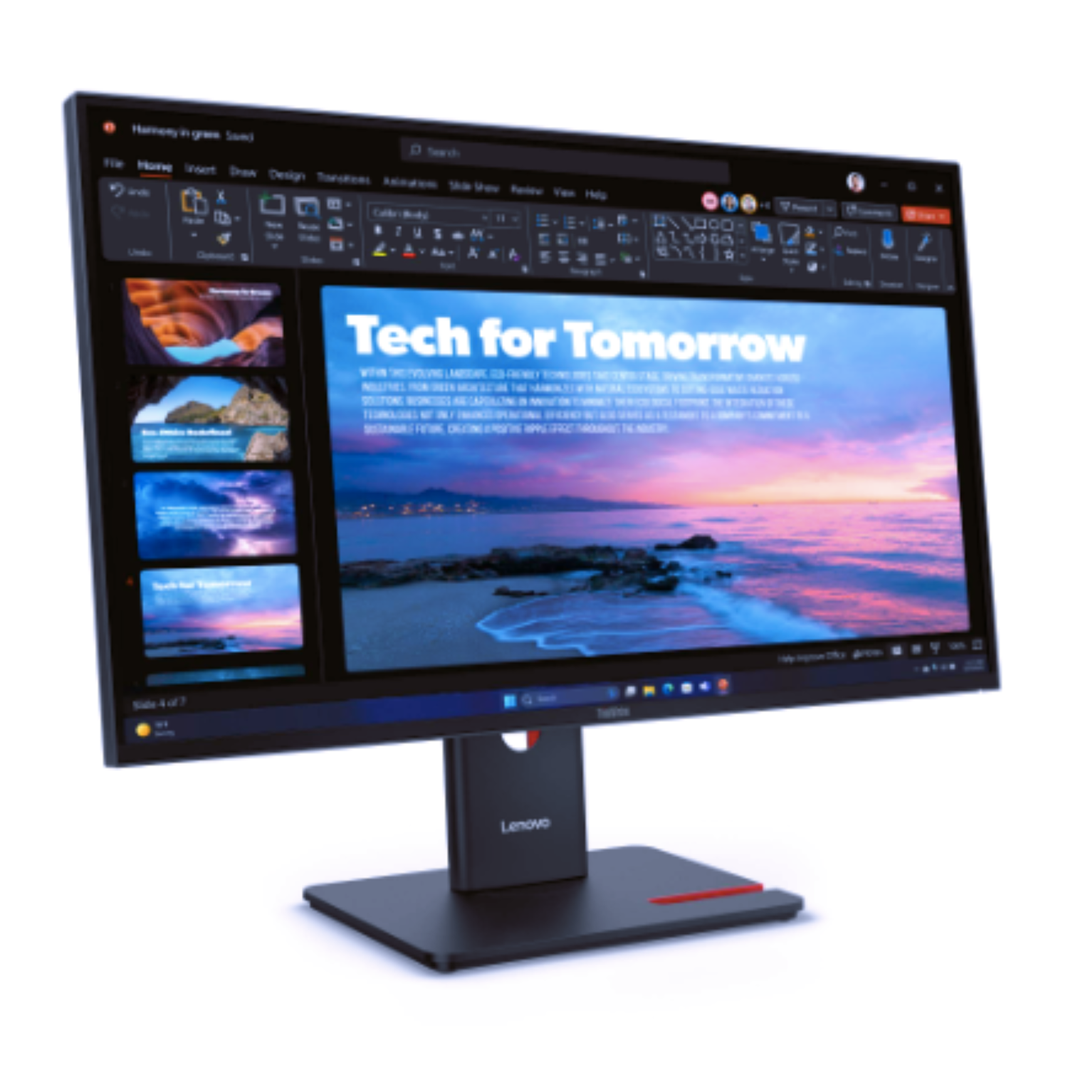 Monitor Lenovo T27QD-40 27" QHD IPS 120Hz USB-C 100W-2