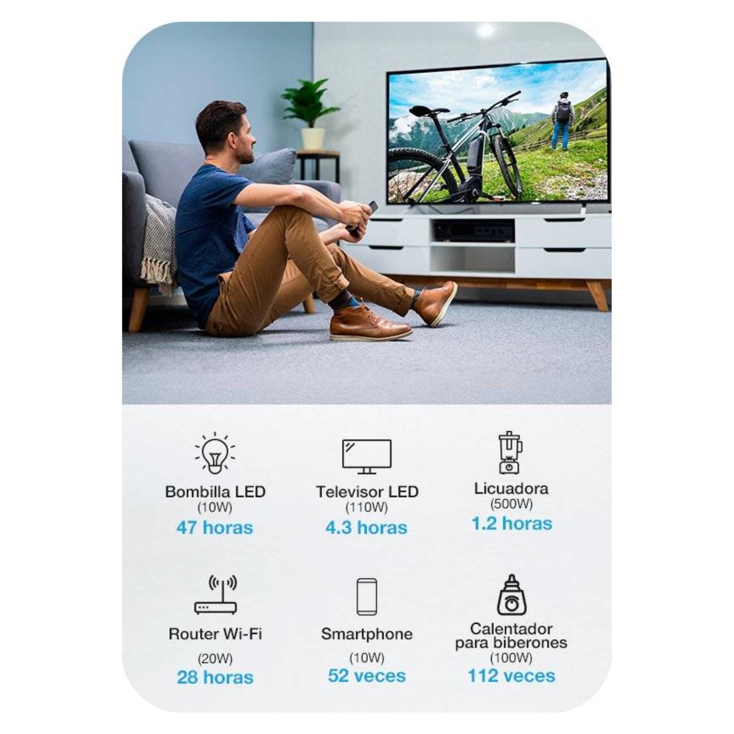 Generador Portátil Forza Titan 700W 220V 551Wh-5