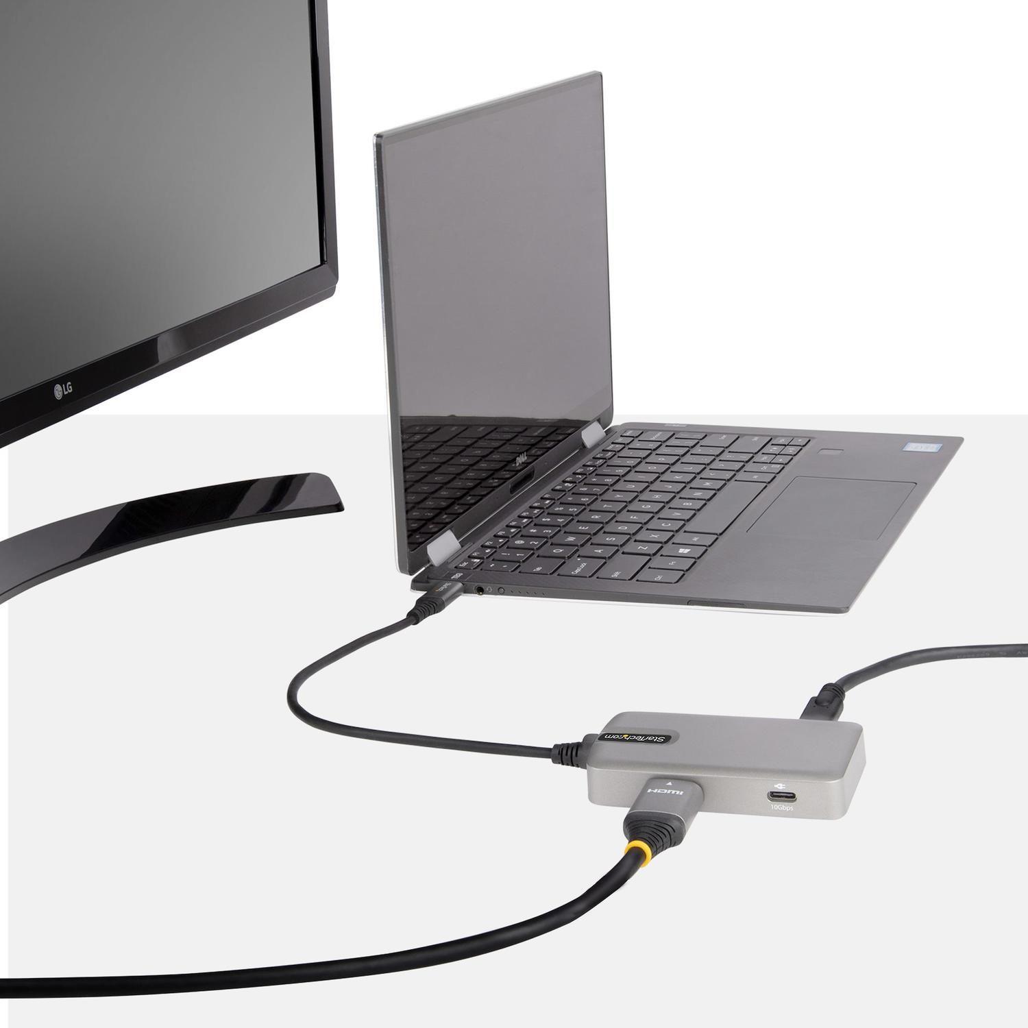 Mini Docking Station USB-C a HDMI 2.0 4K USB de 3 Puertos-8