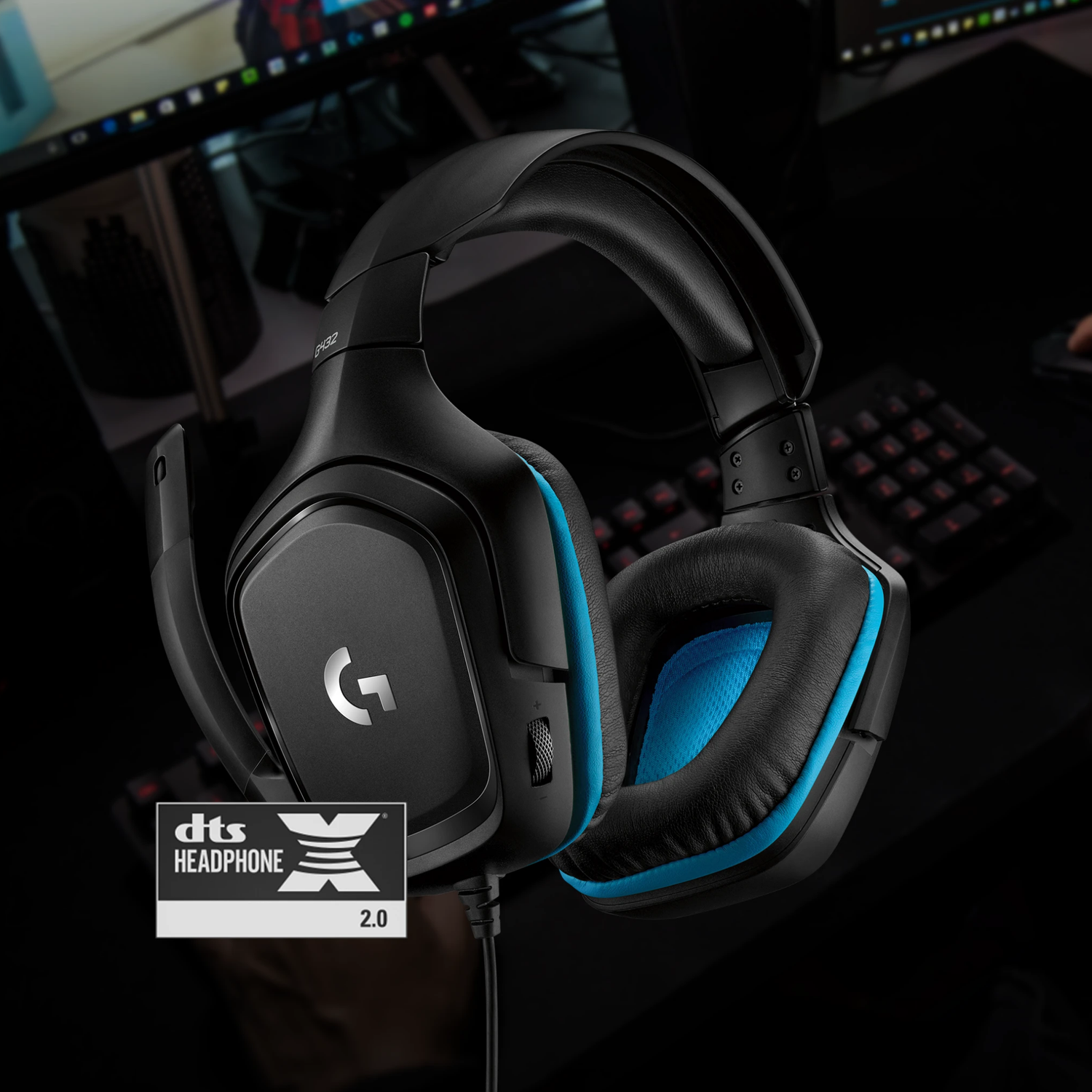 Audífonos Diadema Gamer Logitech G432 Alámbrico Negro-5