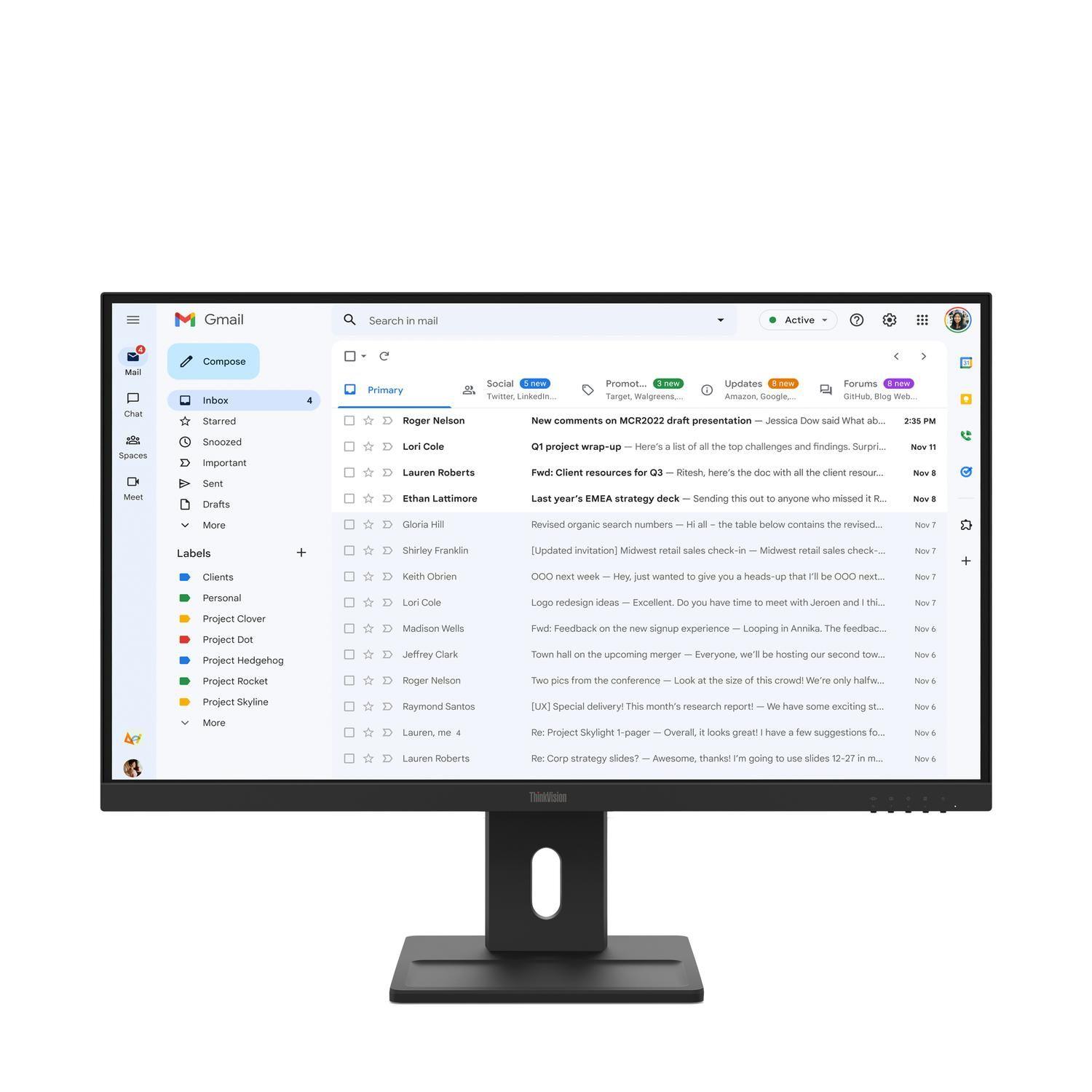 Monitor Lenovo ThinkVision E27-40 27" IPS FHD 100Hz-0