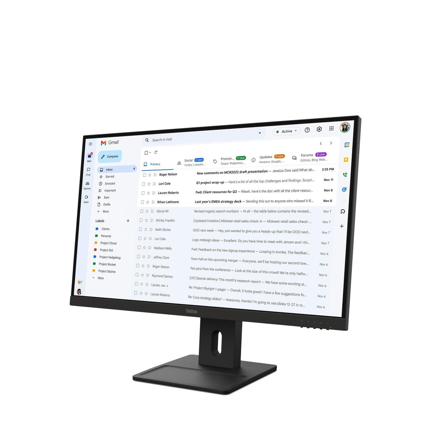 Monitor Lenovo ThinkVision E27-40 27" IPS FHD 100Hz-8