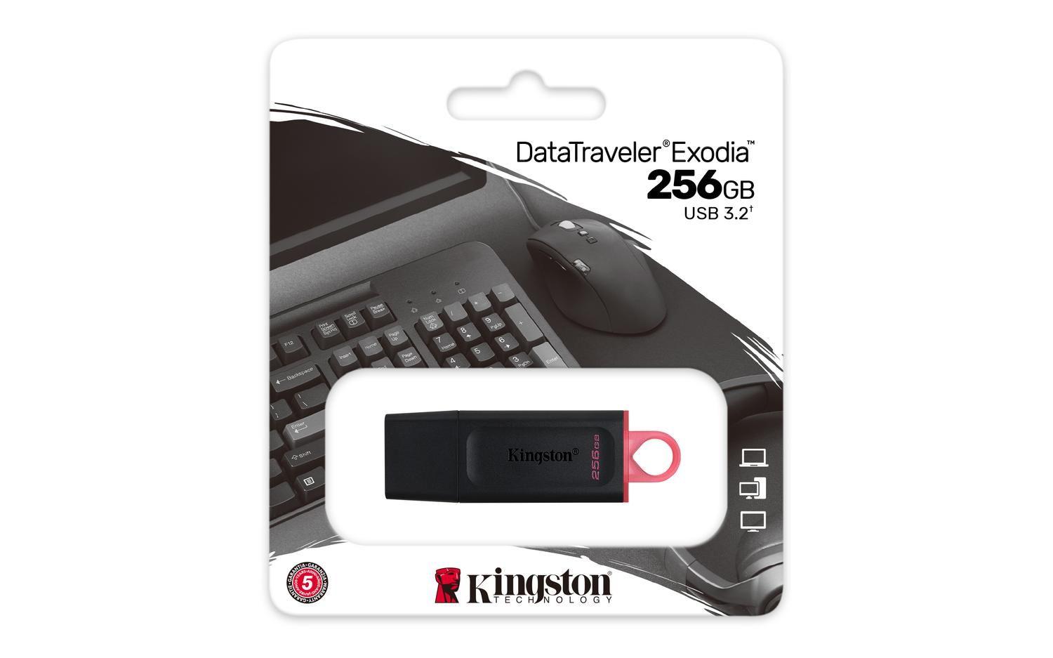 Pendrive Unidad Flash USB DataTraveler Exodia 256 GB USB tipo A-5