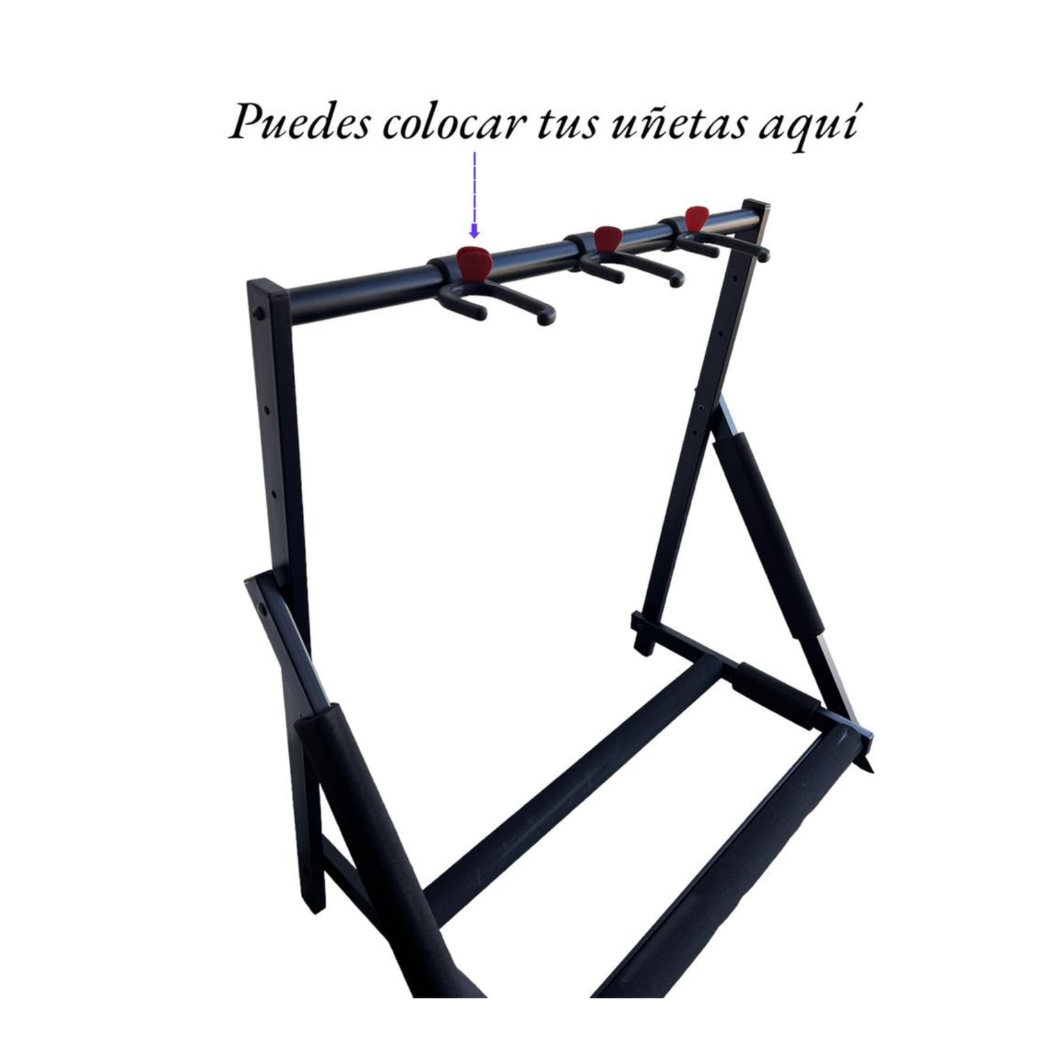 Rack Hamilton para 3 Guitarras Ajustable y Seguro-4