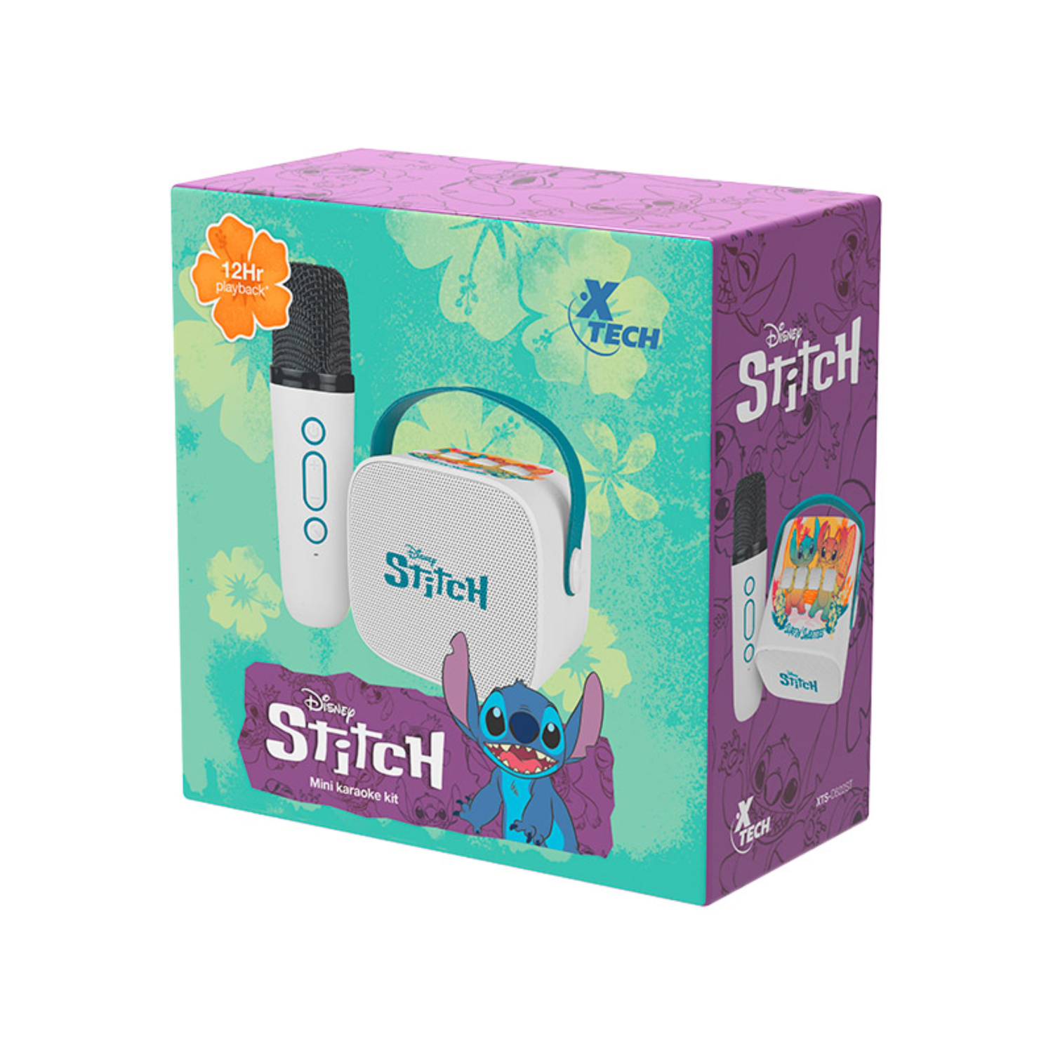 Mini Karaoke Kit Stitch Parlante y Micrófono Inalámbrico-6