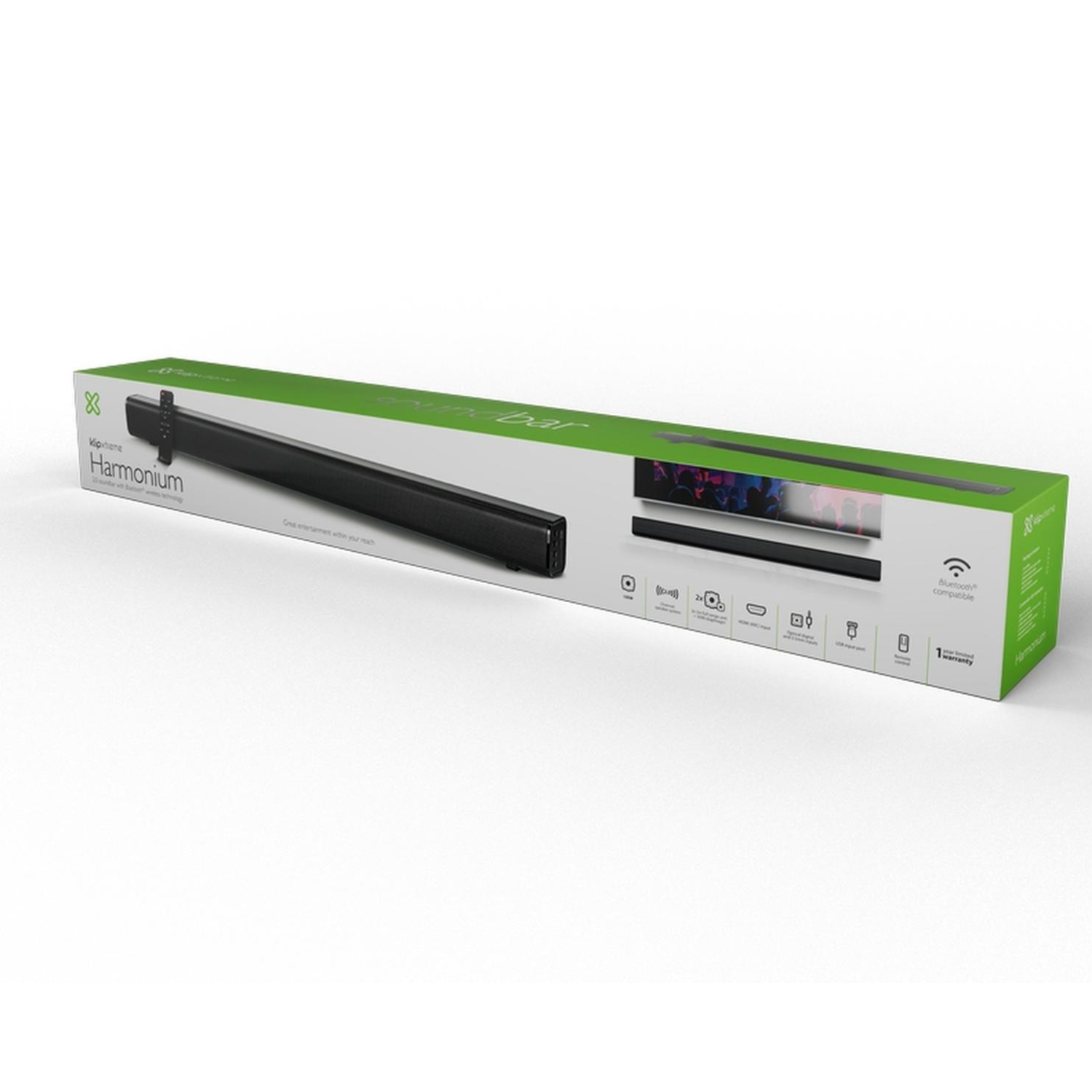 Barra de Sonido Klip Xtreme KSB-001 2.0 100W BT-9