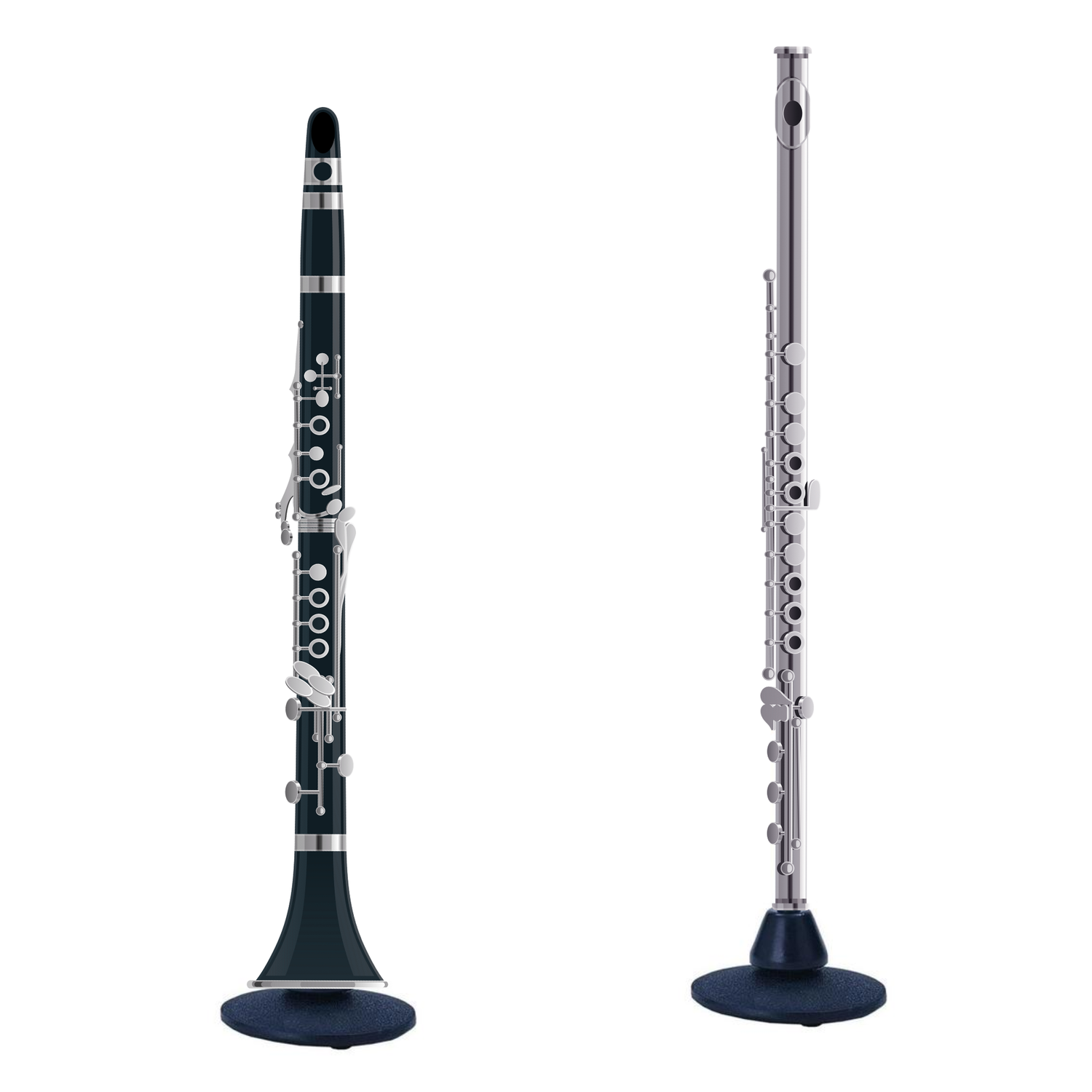 Soporte para Flauta y Clarinete con Apoyo Seguro-2