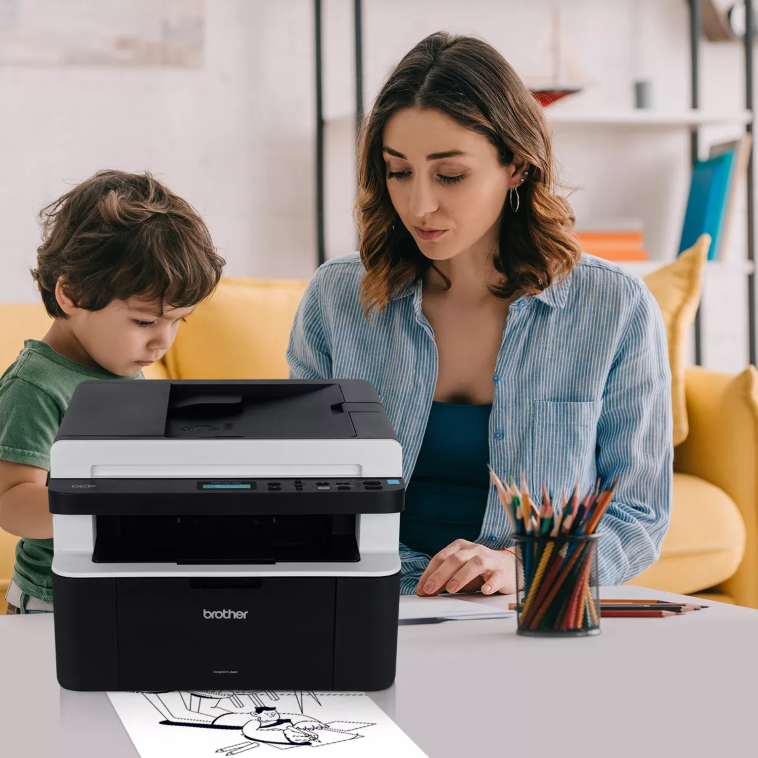 Impresora Multifuncional DCP-1617NW Monocromática WiFi-4