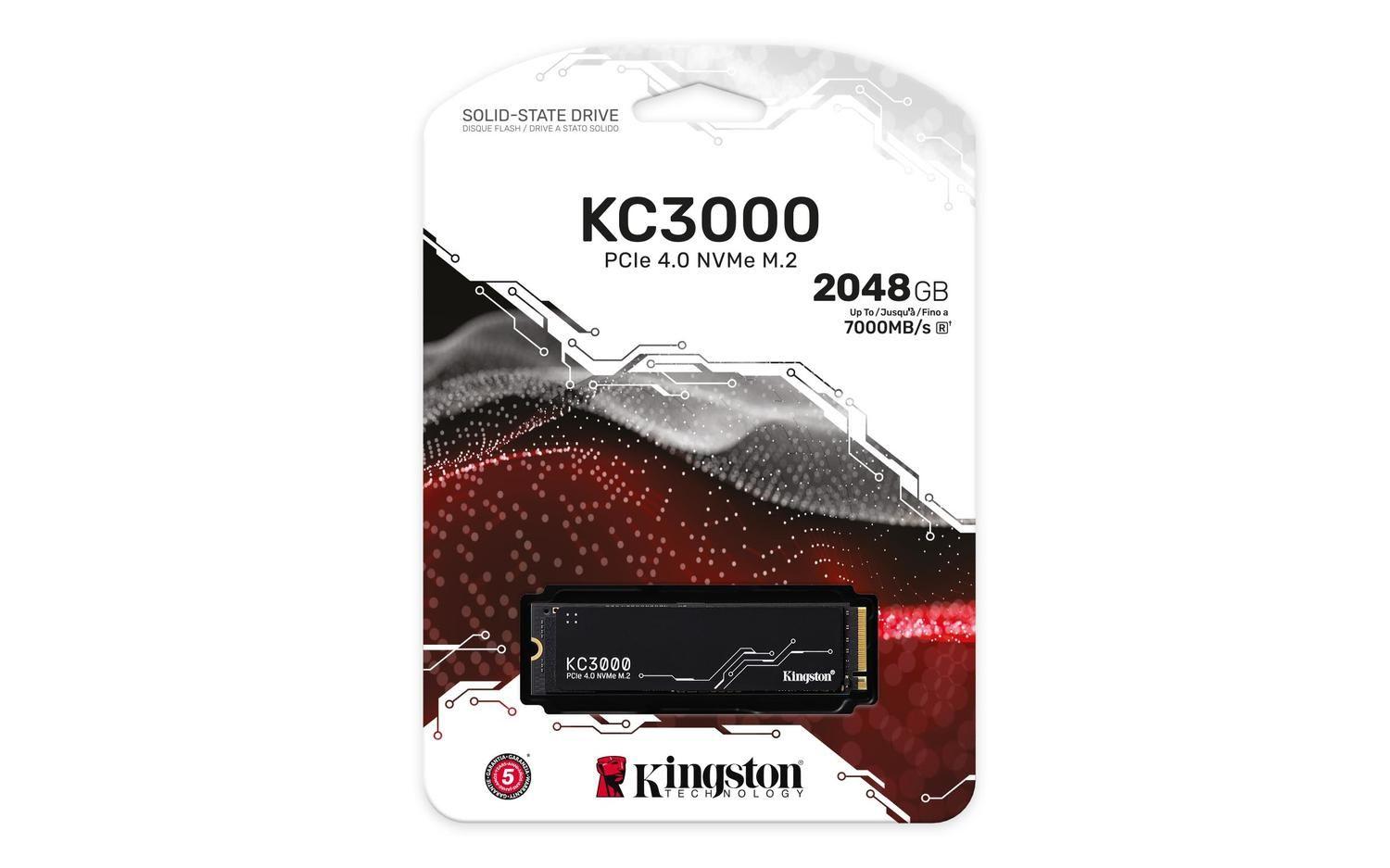 Disco Estado Sólido Interno Kingston KC3000 2,05TB M.2-3