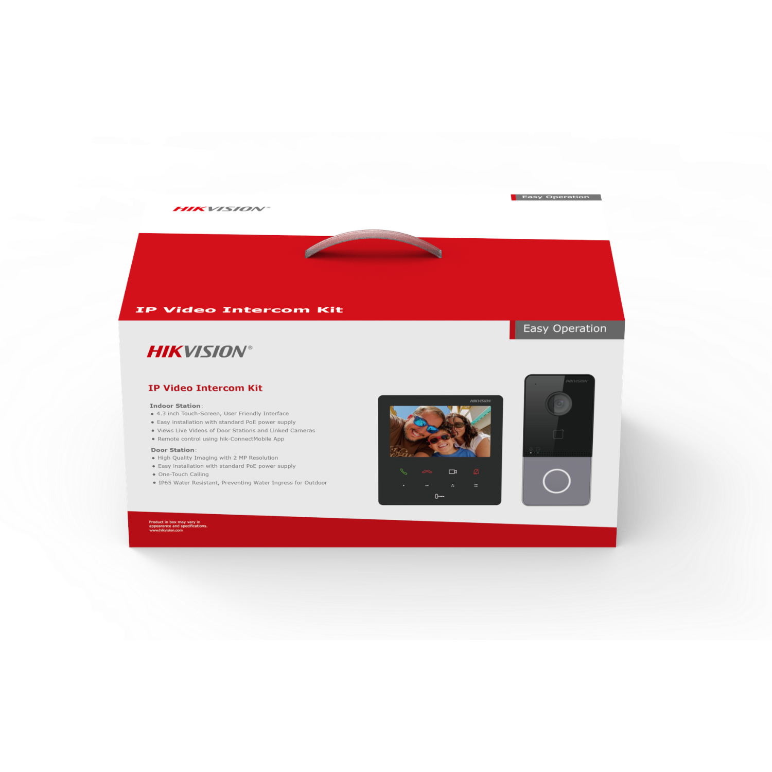 Videoportero IP Hikvision DS-KIS606-P con Monitor 4.3"-3