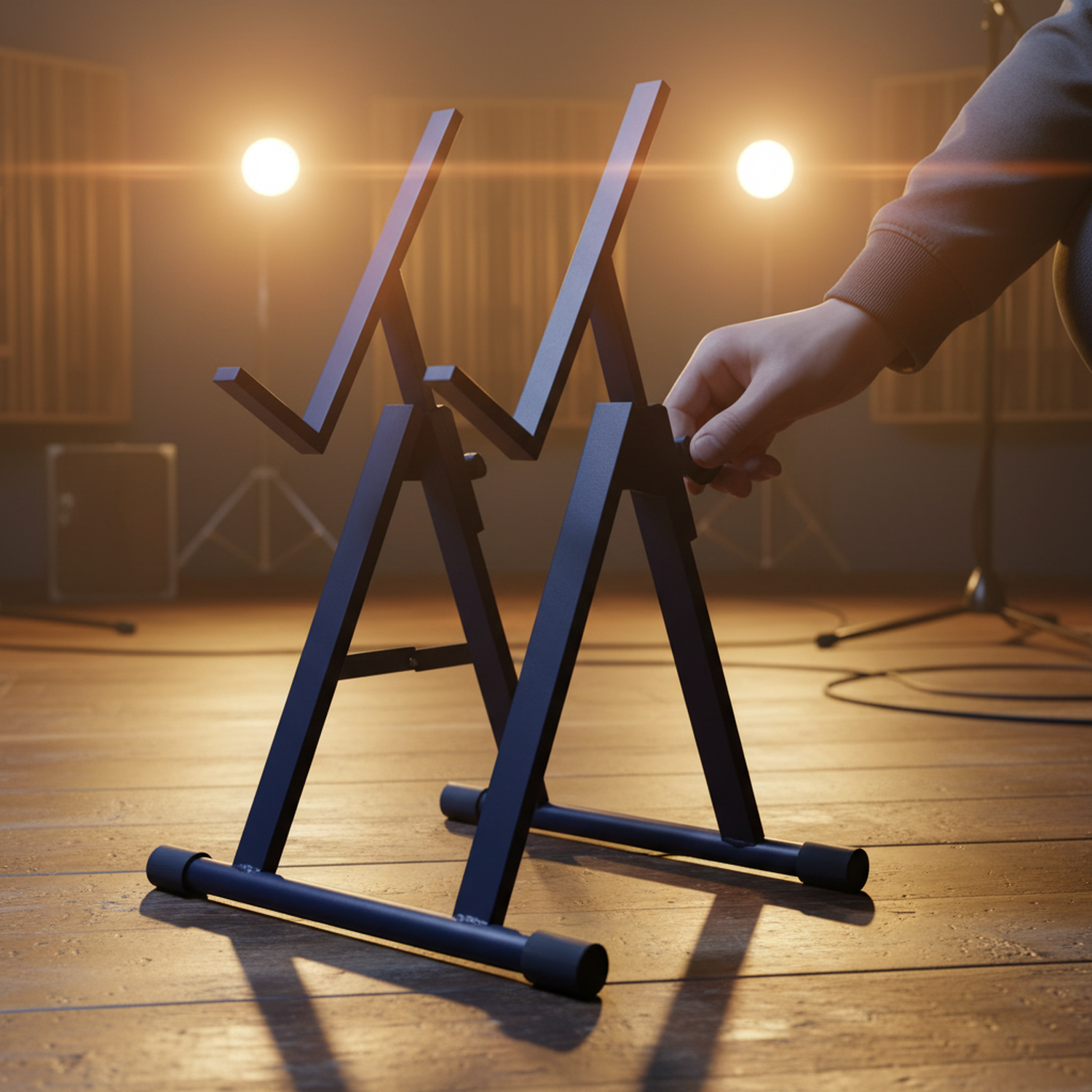 Soporte Hamilton KB60A para Amplificador y Monitor Musical-3